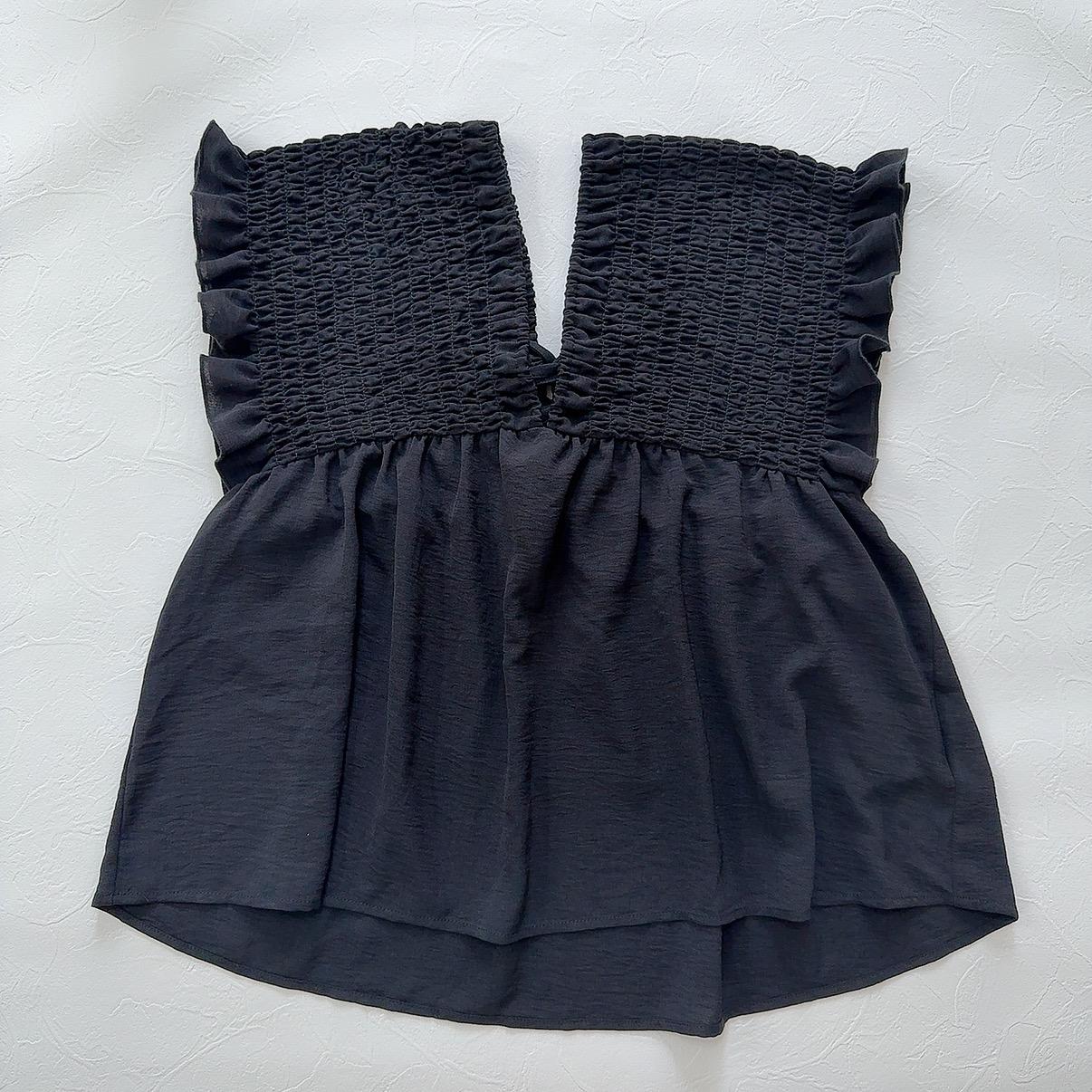 ⑦ しまむら シャーリングサロペット ペプラム 大きいサイズ4L myuwa