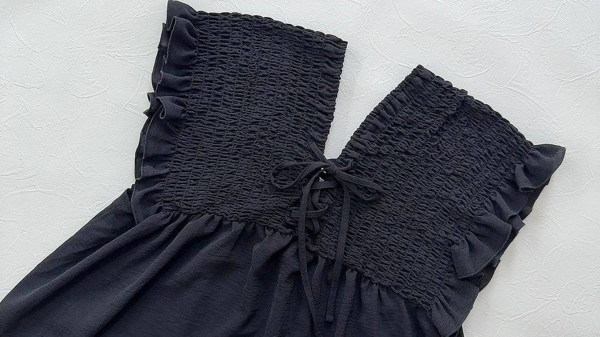 ワッシャーシャーリングサロペット 新品 ragout なっぴ nappi ワッシャー シャーリングサロペット L