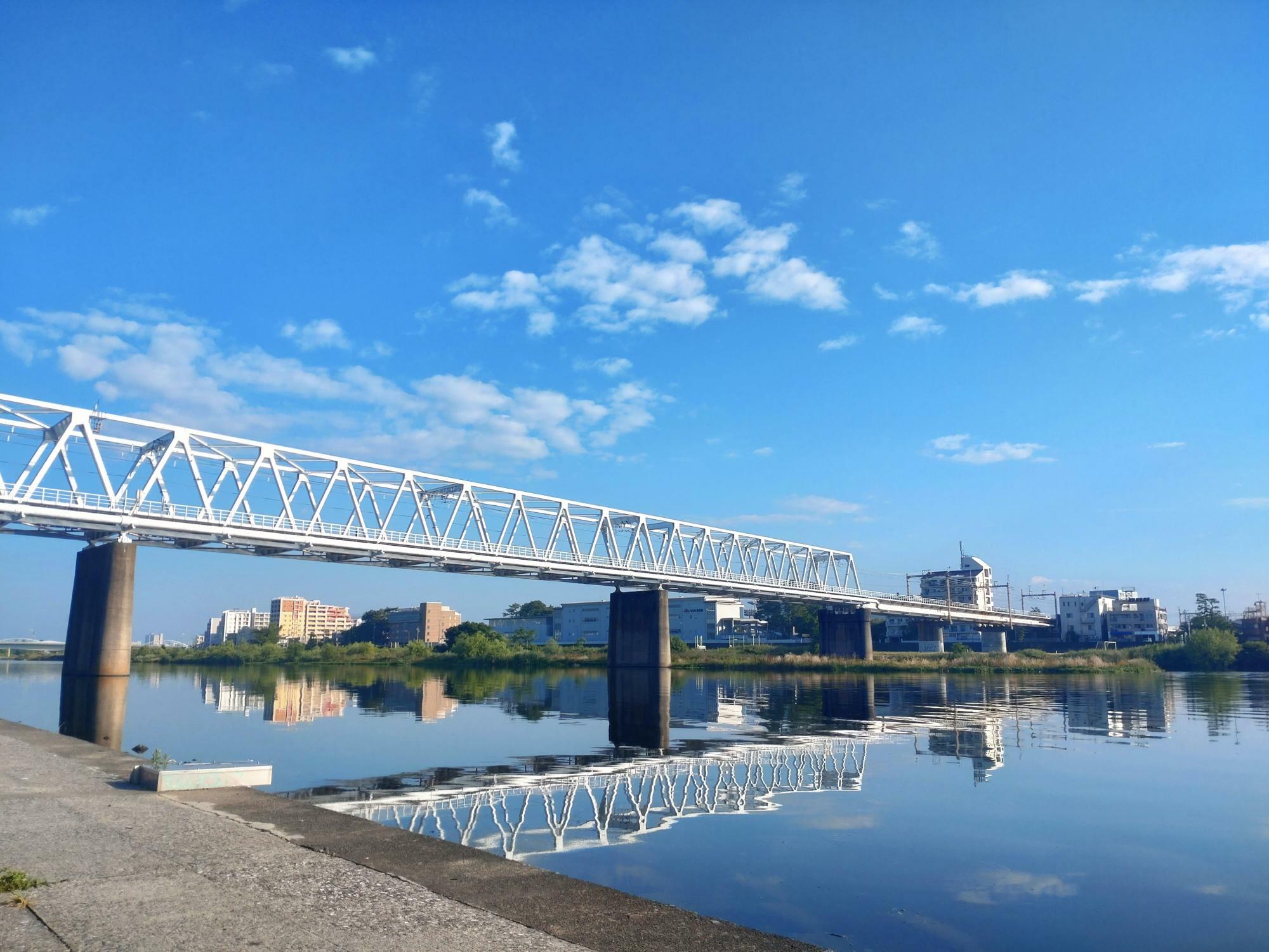 この写真の対岸側が調布市