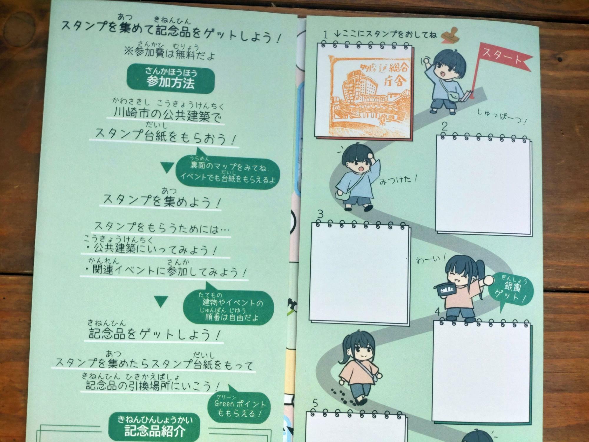 たまたまスタンプを一つ押しています