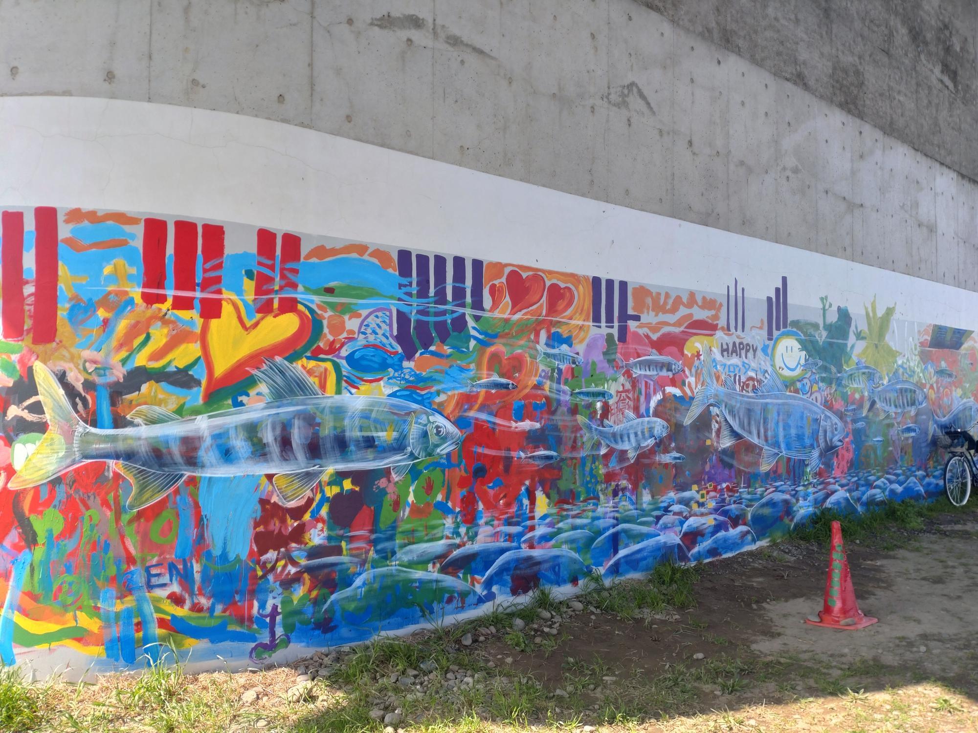 川崎市高津区】国道246号橋脚の壁画アートから浮き上がる100年前