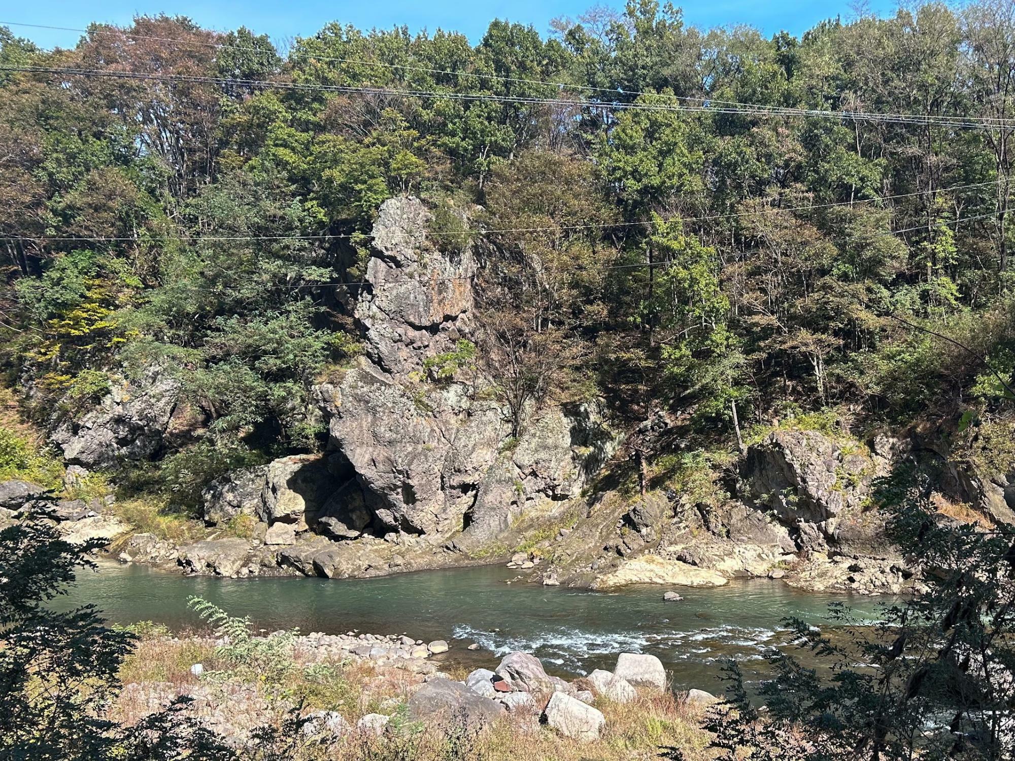 布引観音付近の河原