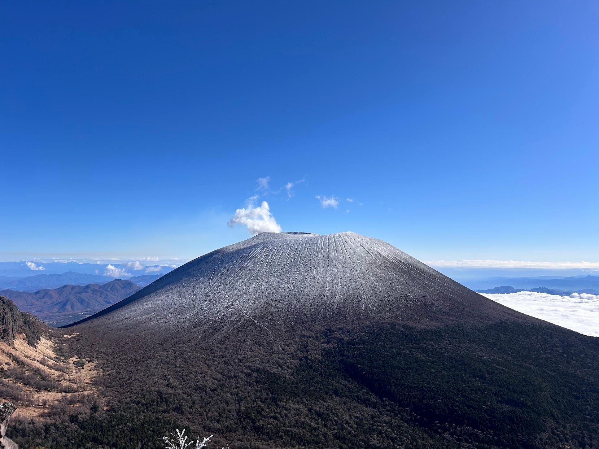 黒斑山の山頂付近より