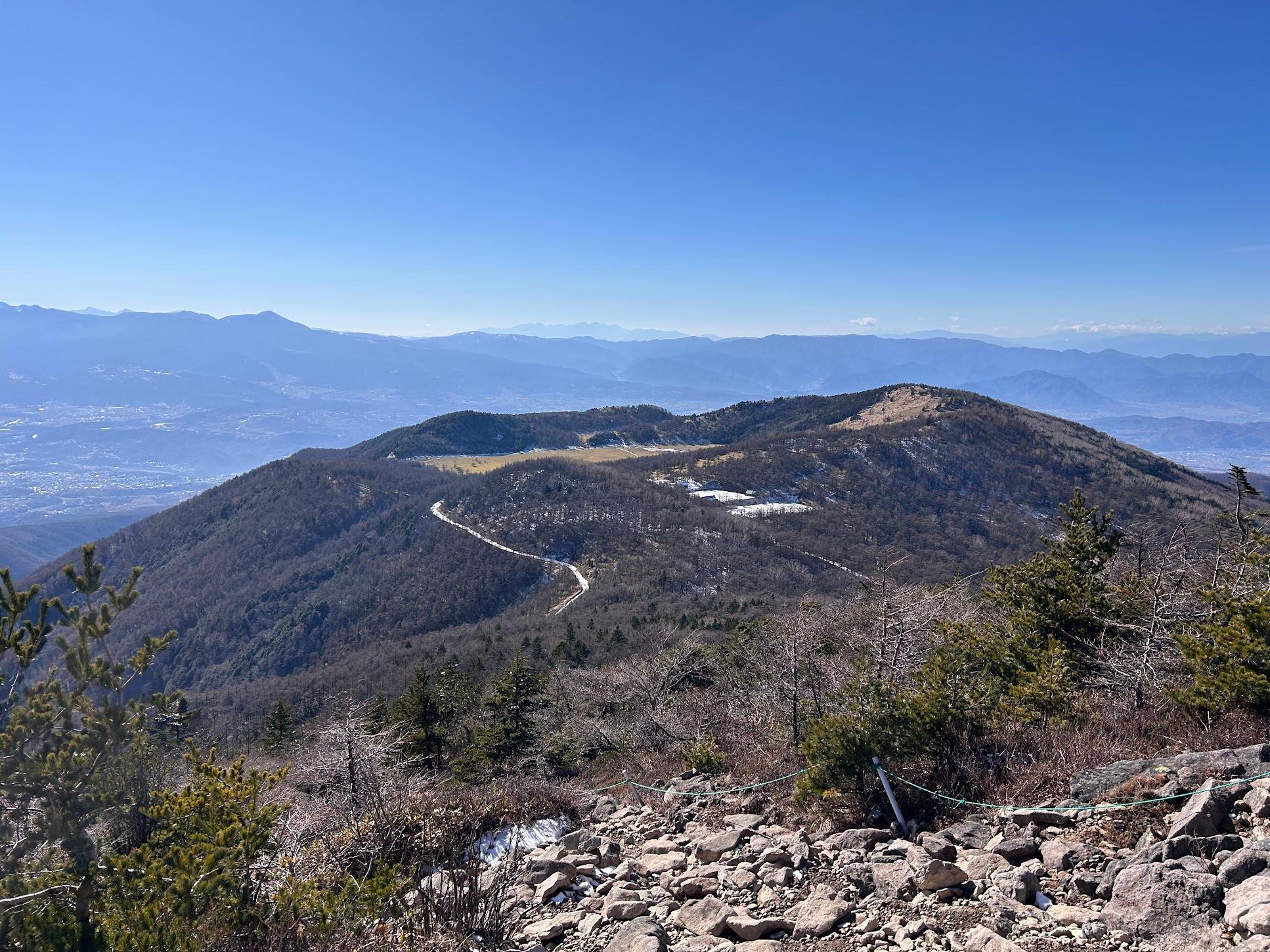 篭ノ塔山から見える池の平湿原