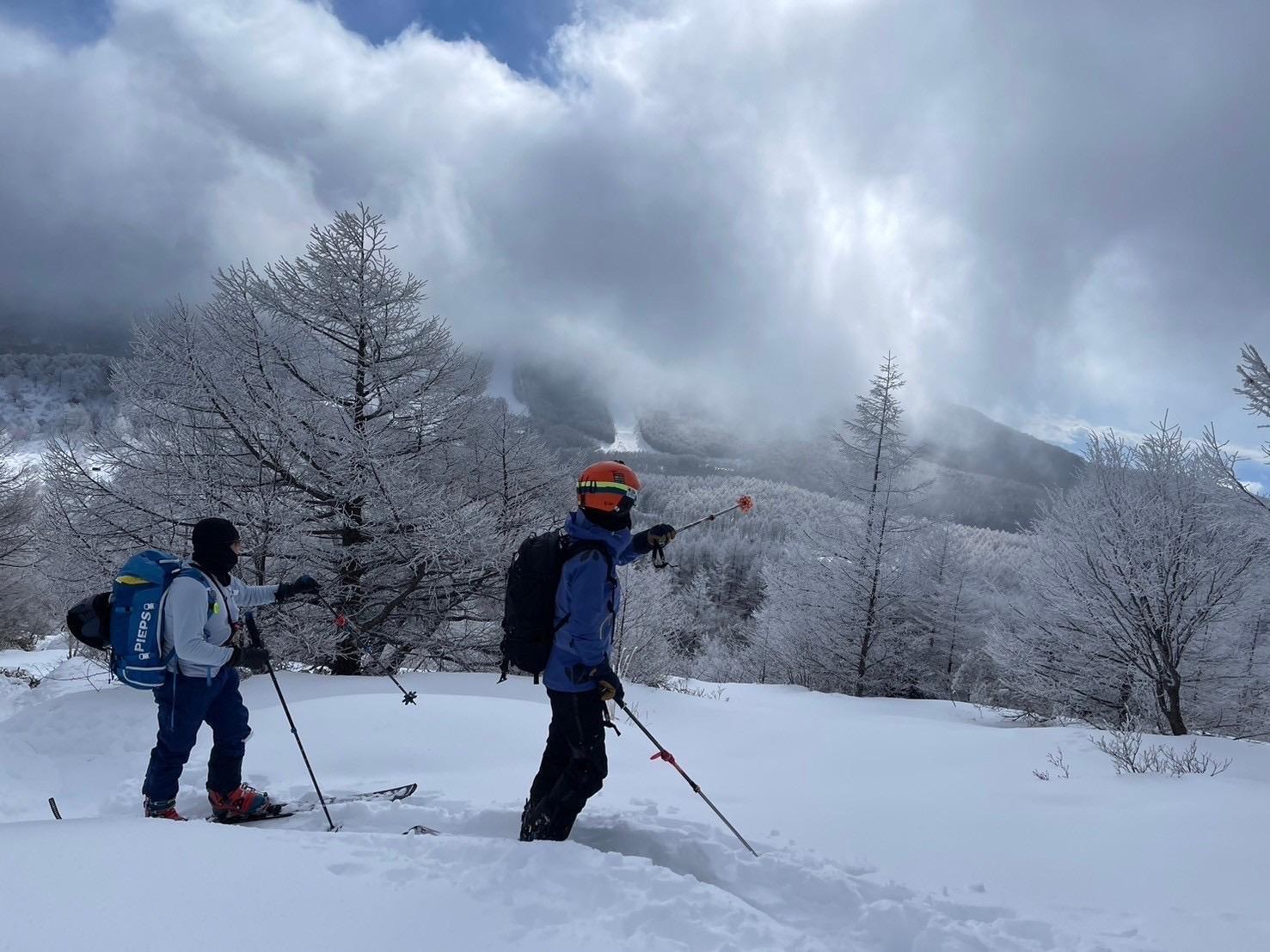 昨年2月の湯の丸山 画像提供：飯田祐介さん