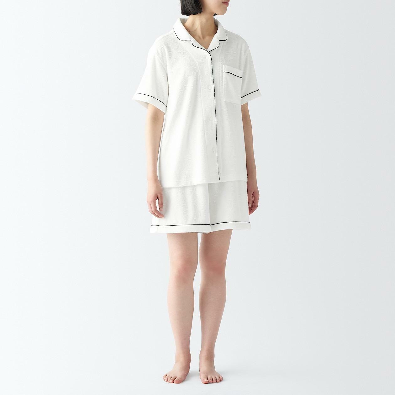 婦人　着るタオル　両面パイル　半袖パジャマ4990円(消費税込み)