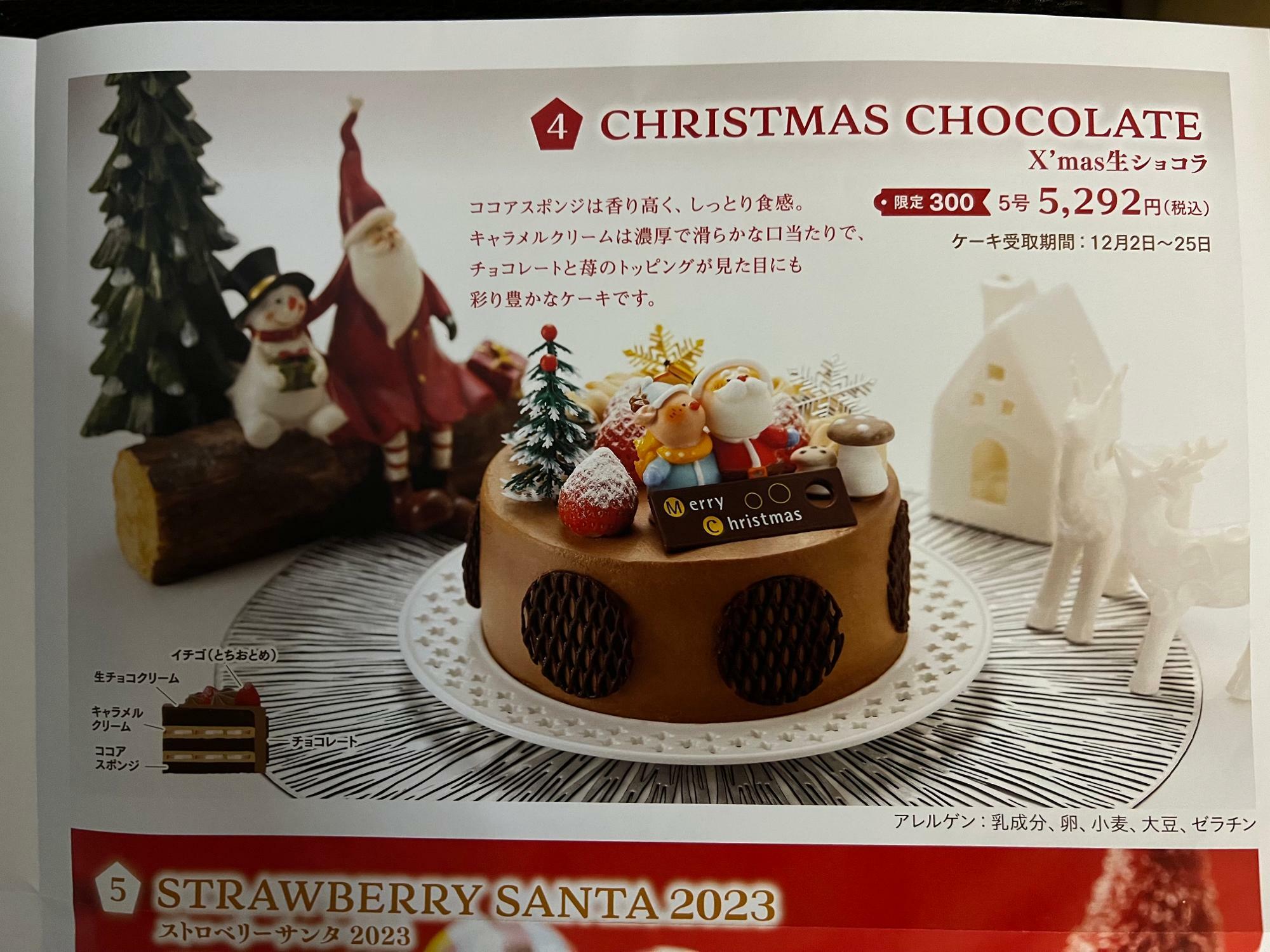 X’mas生ショコラ