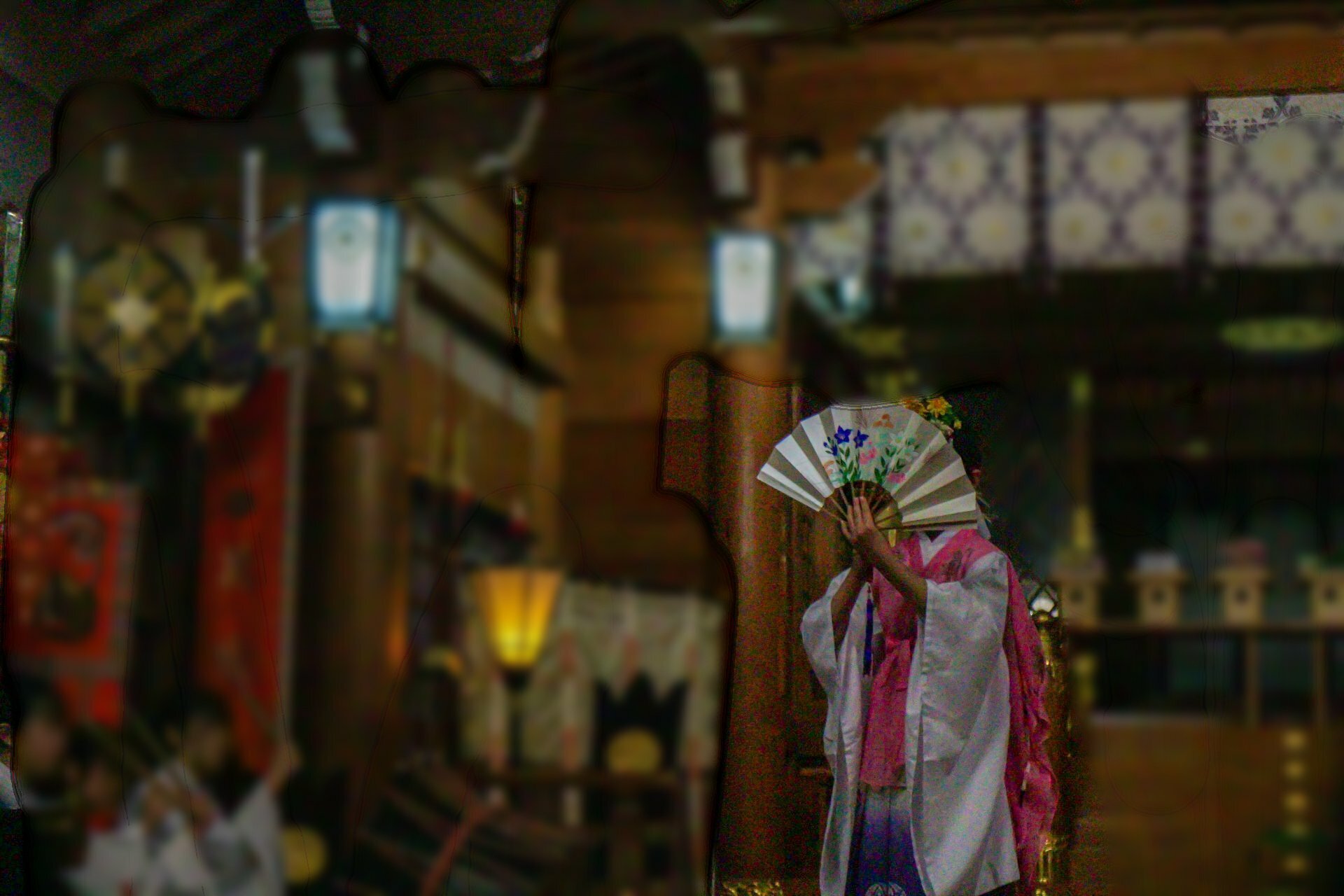 *北海道護国神社例大祭の折の稚児舞の写真