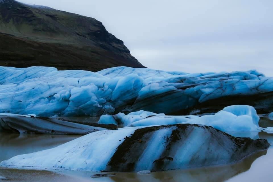 アイスランドのチョコミントみたいな氷河