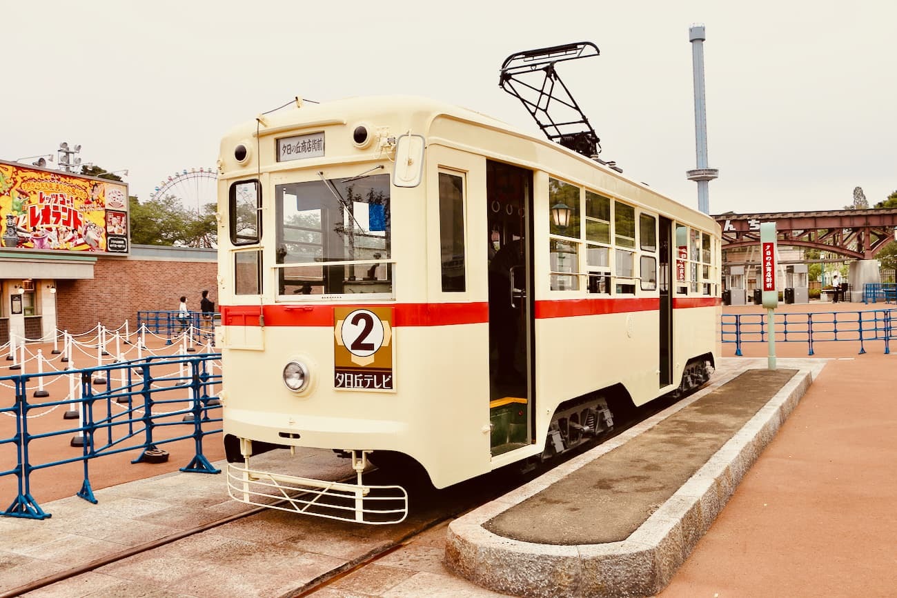 長崎電気軌道株式会社から譲り受けた路面電車(1050形1051号)