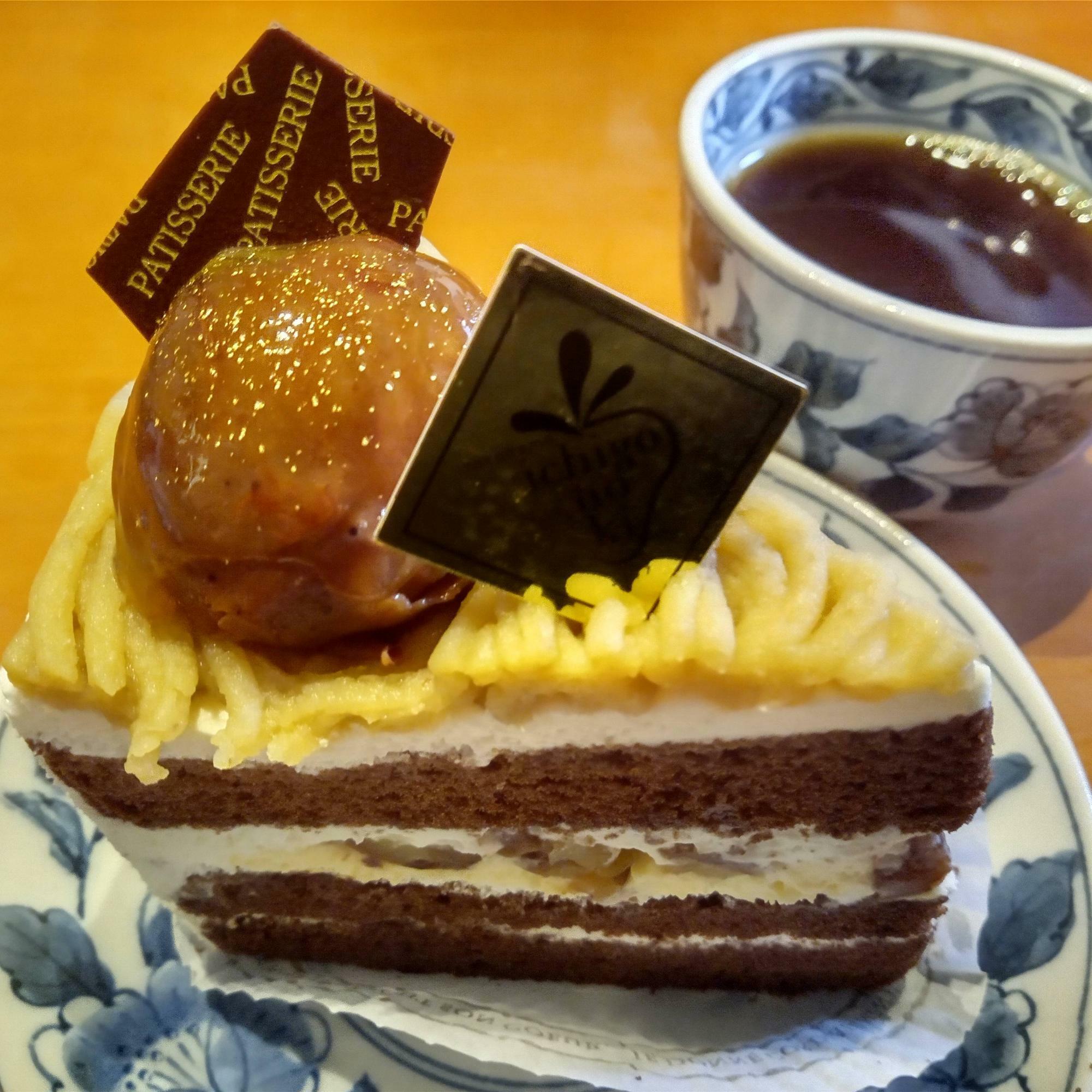今回、とてもおいしかった和栗のショートケーキ。