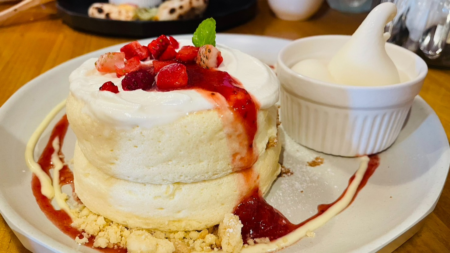 つくば市】国産小麦粉使用！台湾式ふわしゅわパンケーキが食べられる