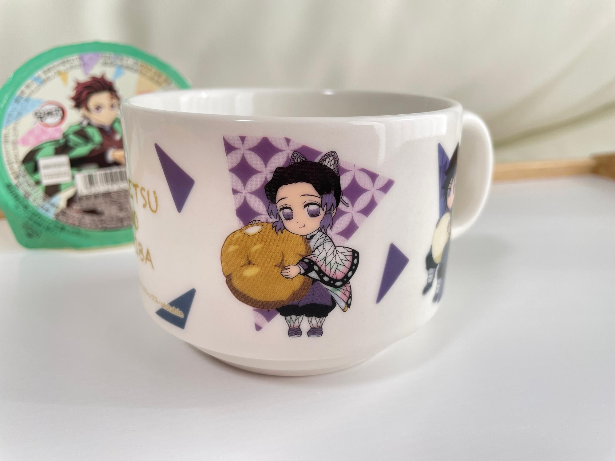 【新品 未開封】鬼滅の刃マグカップ　ローソン限定2種類 8個セット白桃ゼリーつき ローソン「鬼滅の刃 マグカップ＆白桃ゼリー」2種の販売地域拡大