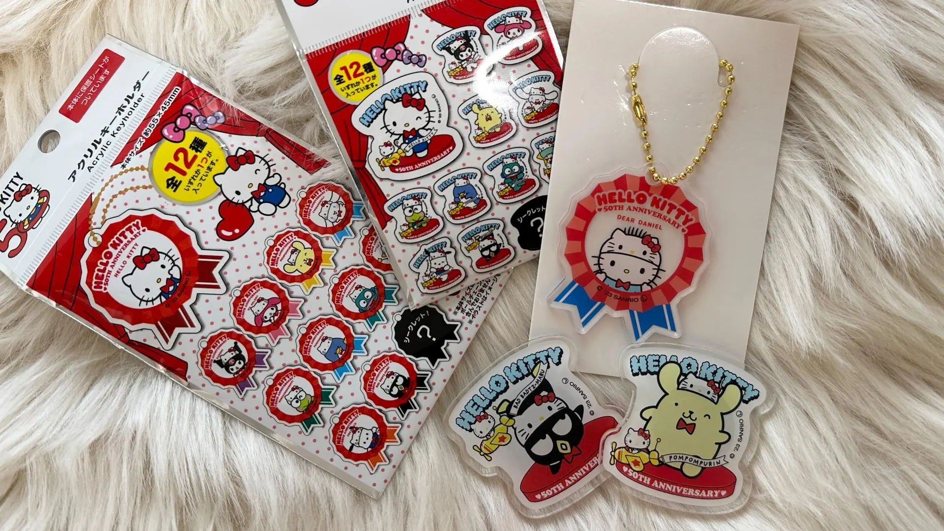 ダイソー サンリオ コースター/キーホルダー/マグネット