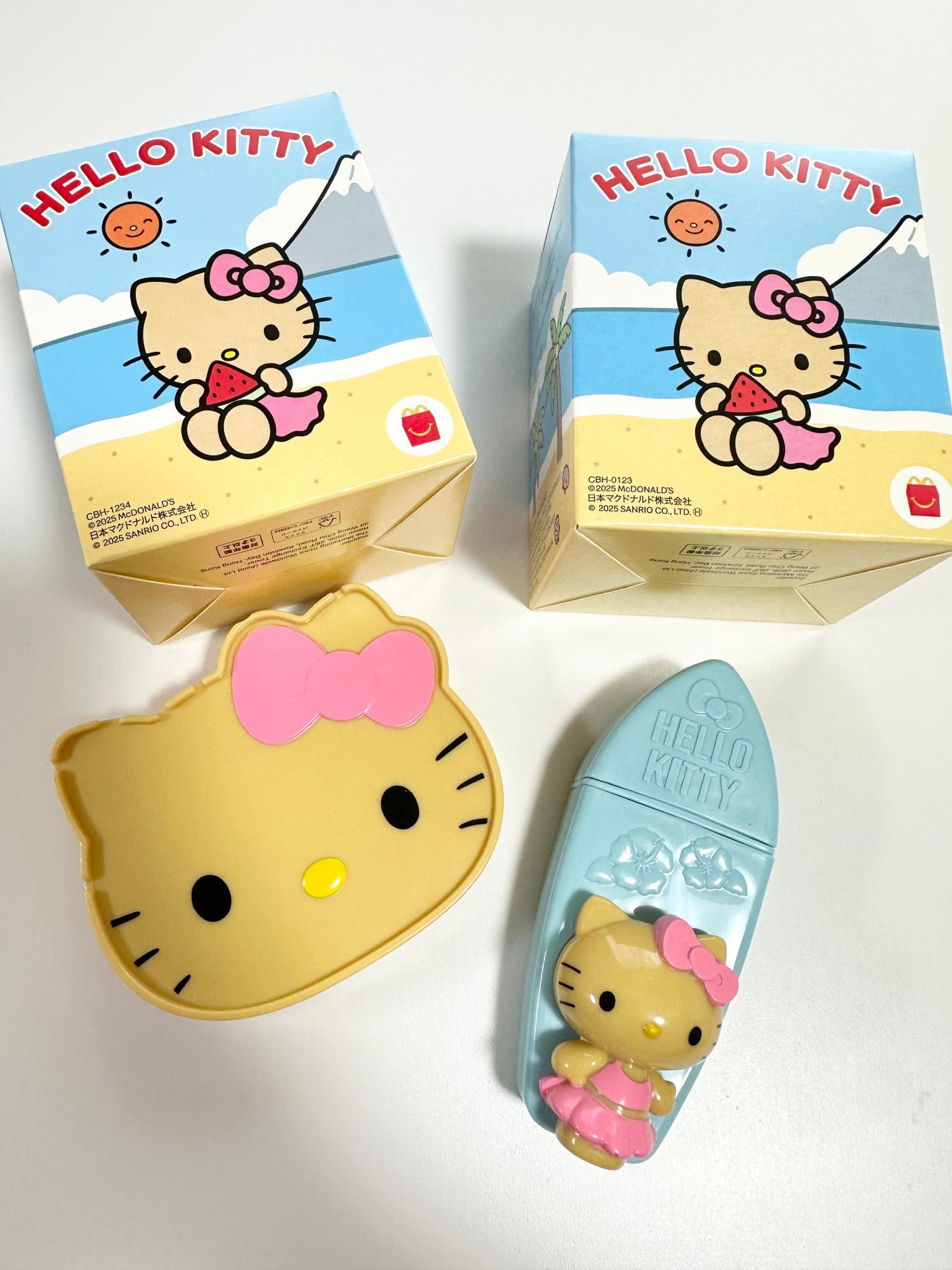 ハローキティ　サンリオ　ショッパー　2枚セット　日焼けキティ　手提げ ハローキティ×マクドナルド】本日新発売！人気爆発の日焼け