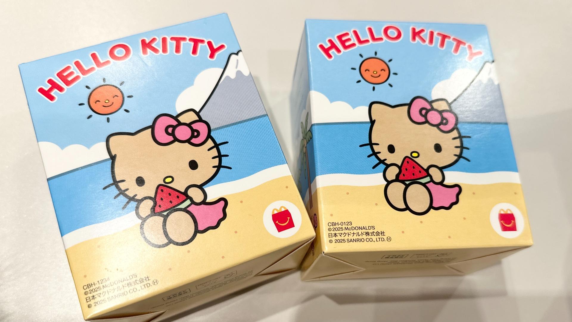 日焼けキティ 一番くじ マック ハッピーセット ハローキティ×マクドナルド】本日新発売！人気爆発の日焼け