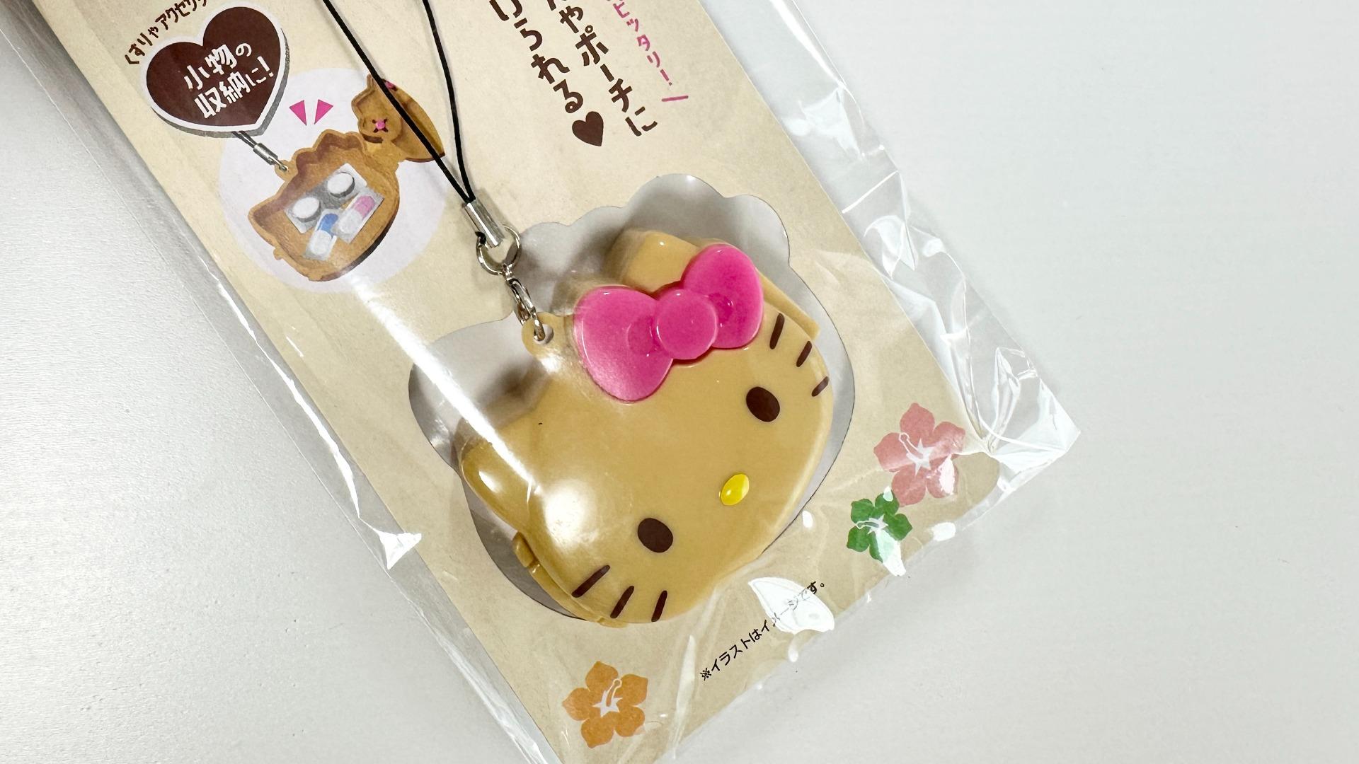 希少★レア★日焼けキティちゃん小物入れ サンリオ ハローキティ ファンシー小物入れ ミント 収納 日焼け