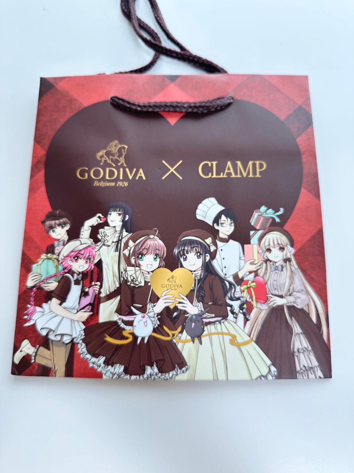 CLAMPコラボ⭐︎GODIVA タンブラー スリーブ型シール付き CLAMP コラボ GODIVAタンブラー スリーブ型ステッカー