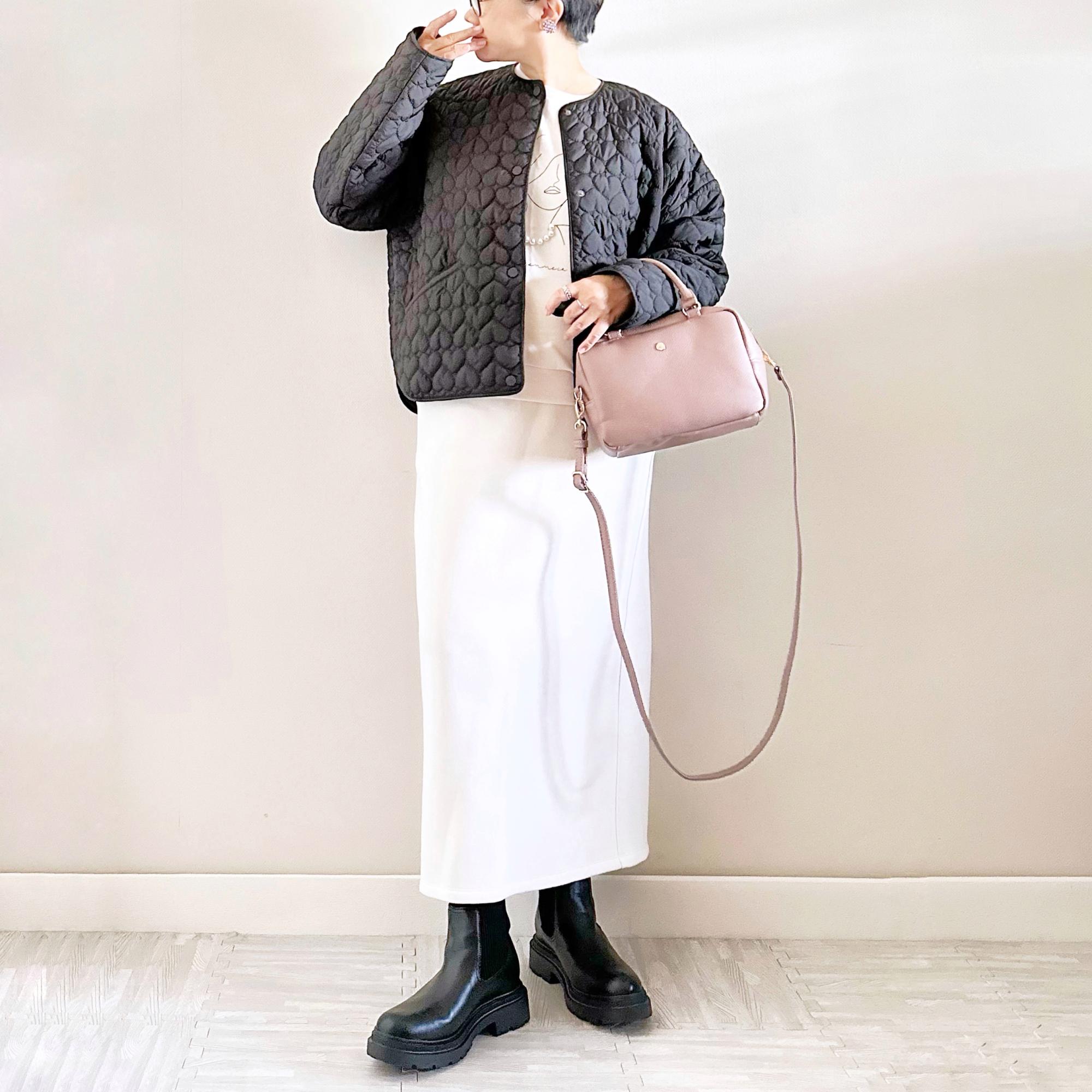 ZARA ハート キルティングジャケット