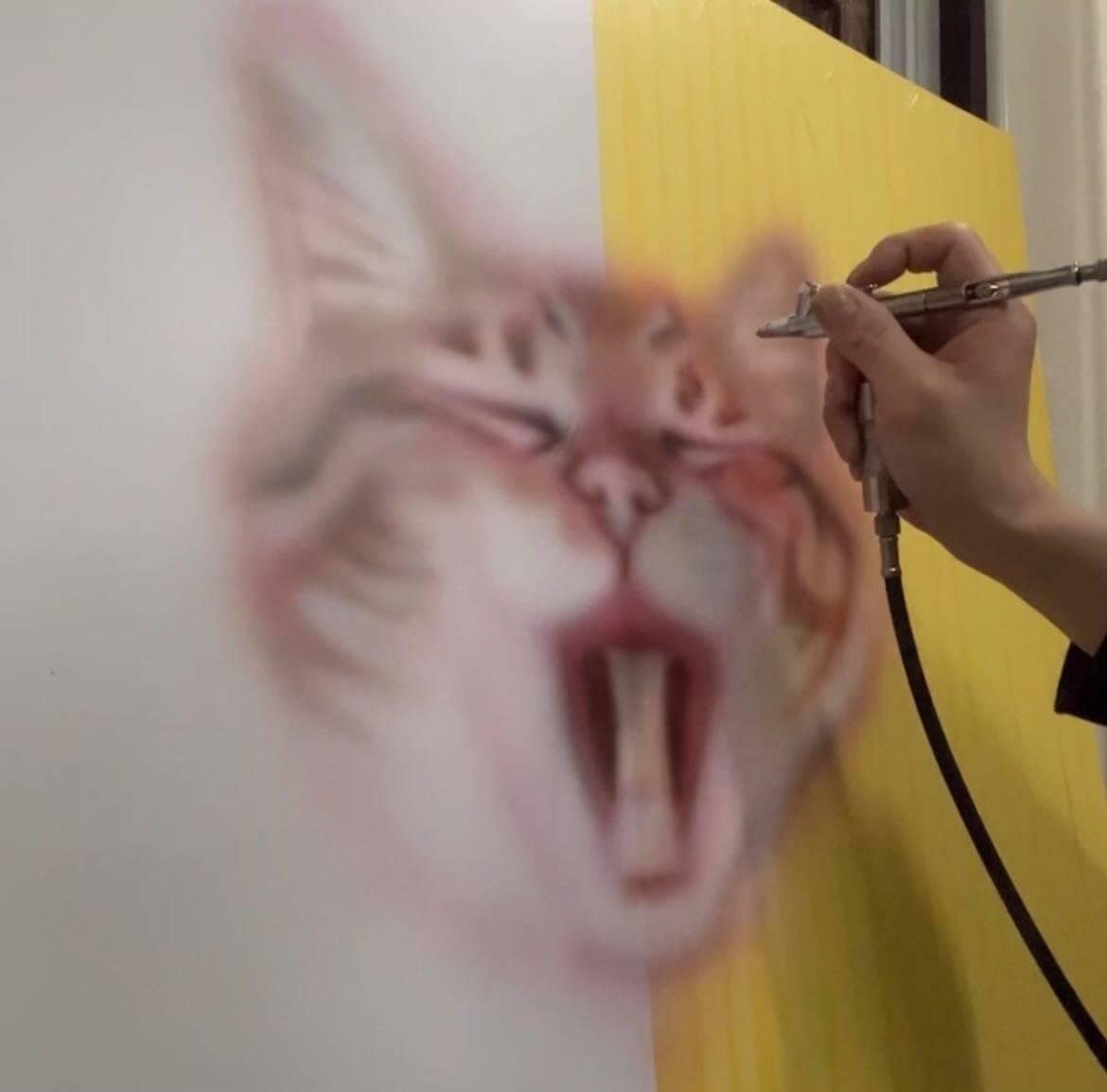 今後は理容師もしながら、アートを制作する活動も徐々に力を入れていくそうだ。猫のアートが完成したら見てみたい。