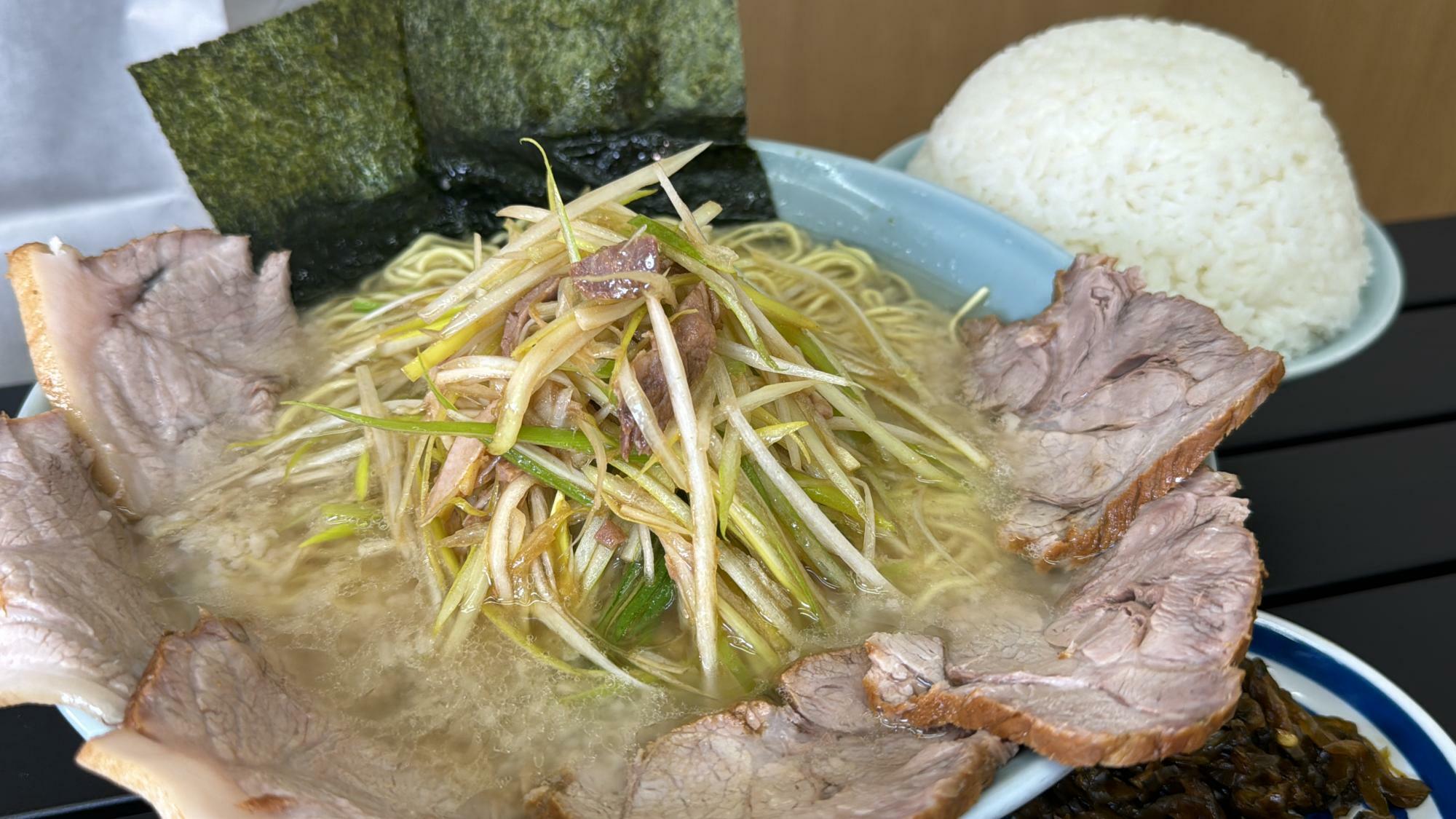 ラーメンショップ河内店ネギチャーシューメン+大盛り