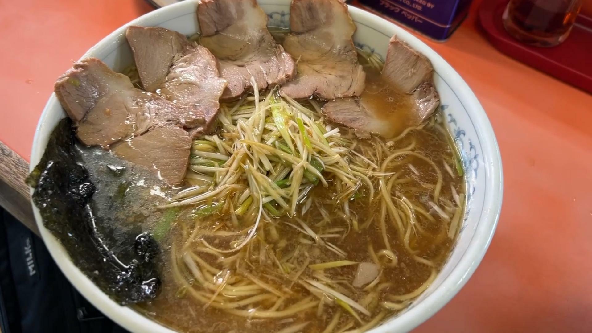 ラーメンショップ坂戸石井店ネギチャーシュー大盛り