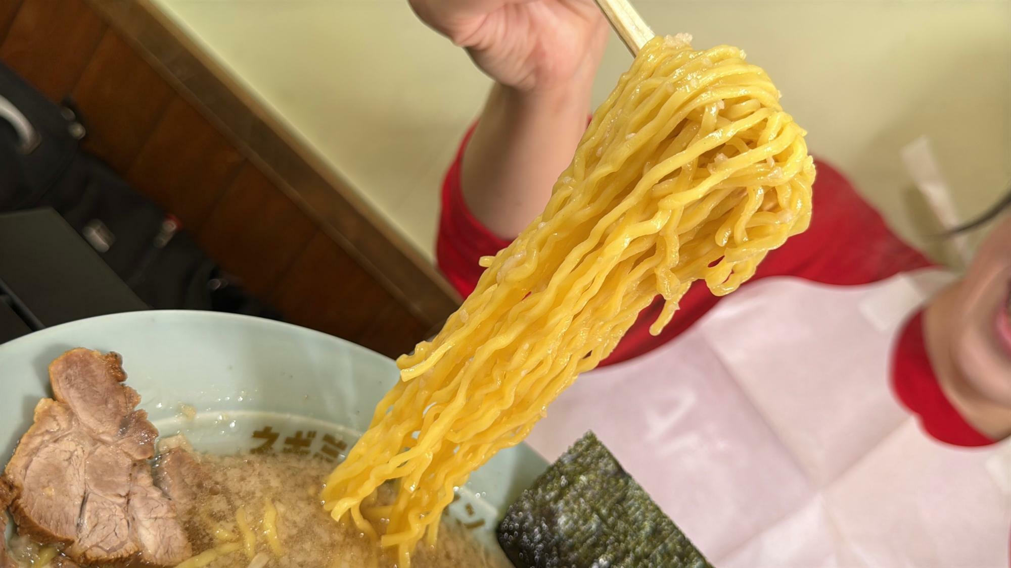 ラーメンショップ湯沢駅前店ネギチャーシュー麺リフト