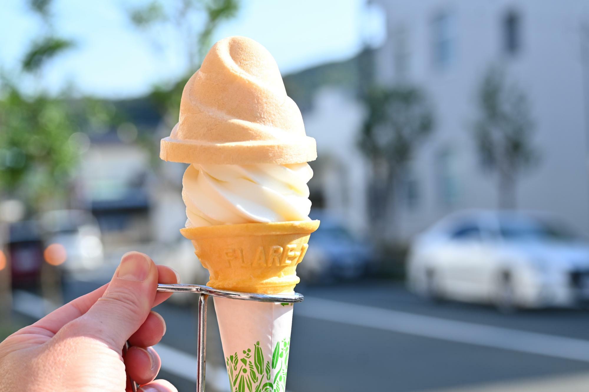 出雲屋さんのソフトクリーム