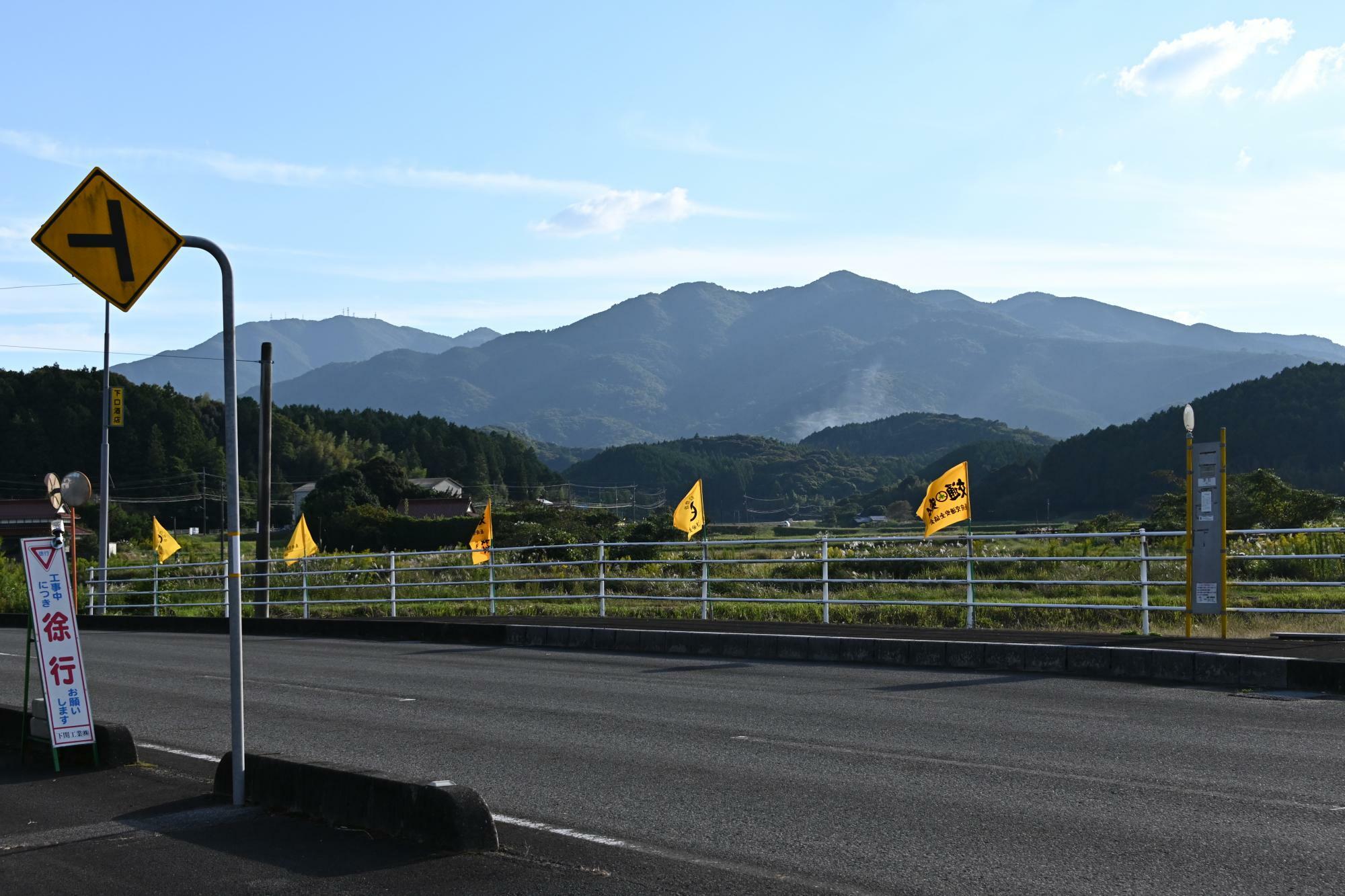 2024年会場となる下口商店さんの駐車場からのぞむ風景