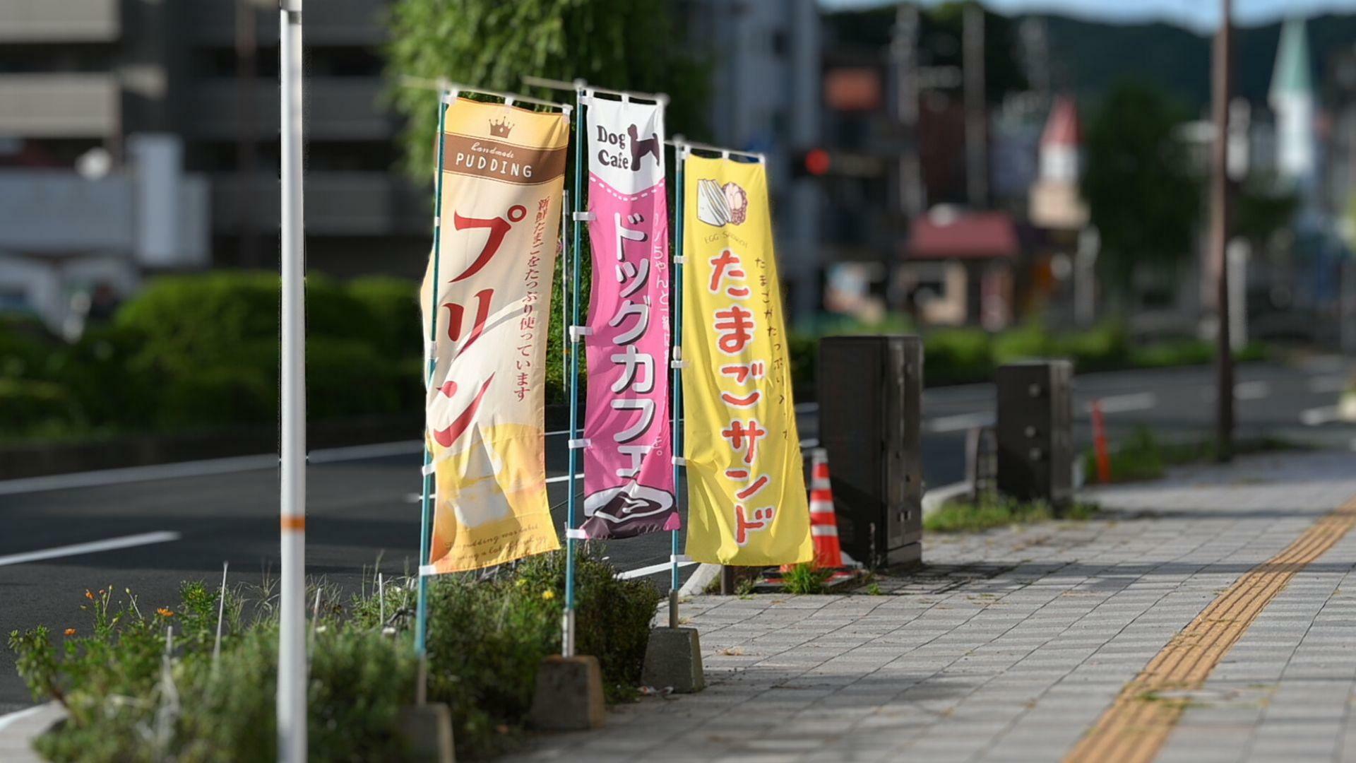 2024年9月撮影・cafe 卵匠 うふ屋さんののぼり