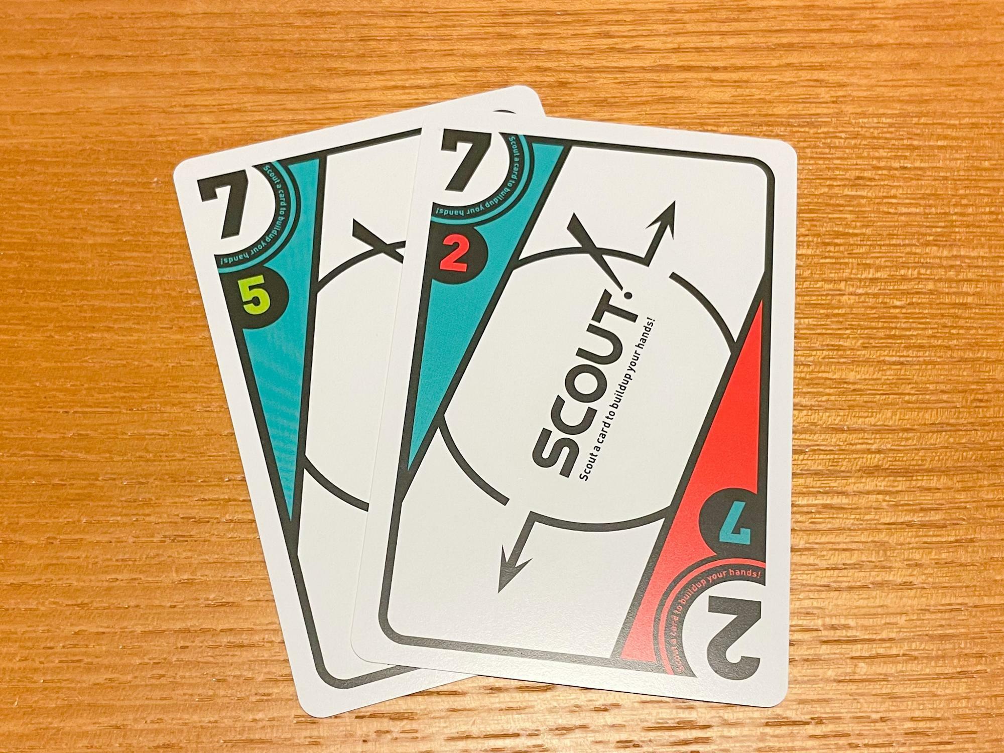「７／５」のカードをスカウト後、「５」もしくは「７」として手札に加えることができる