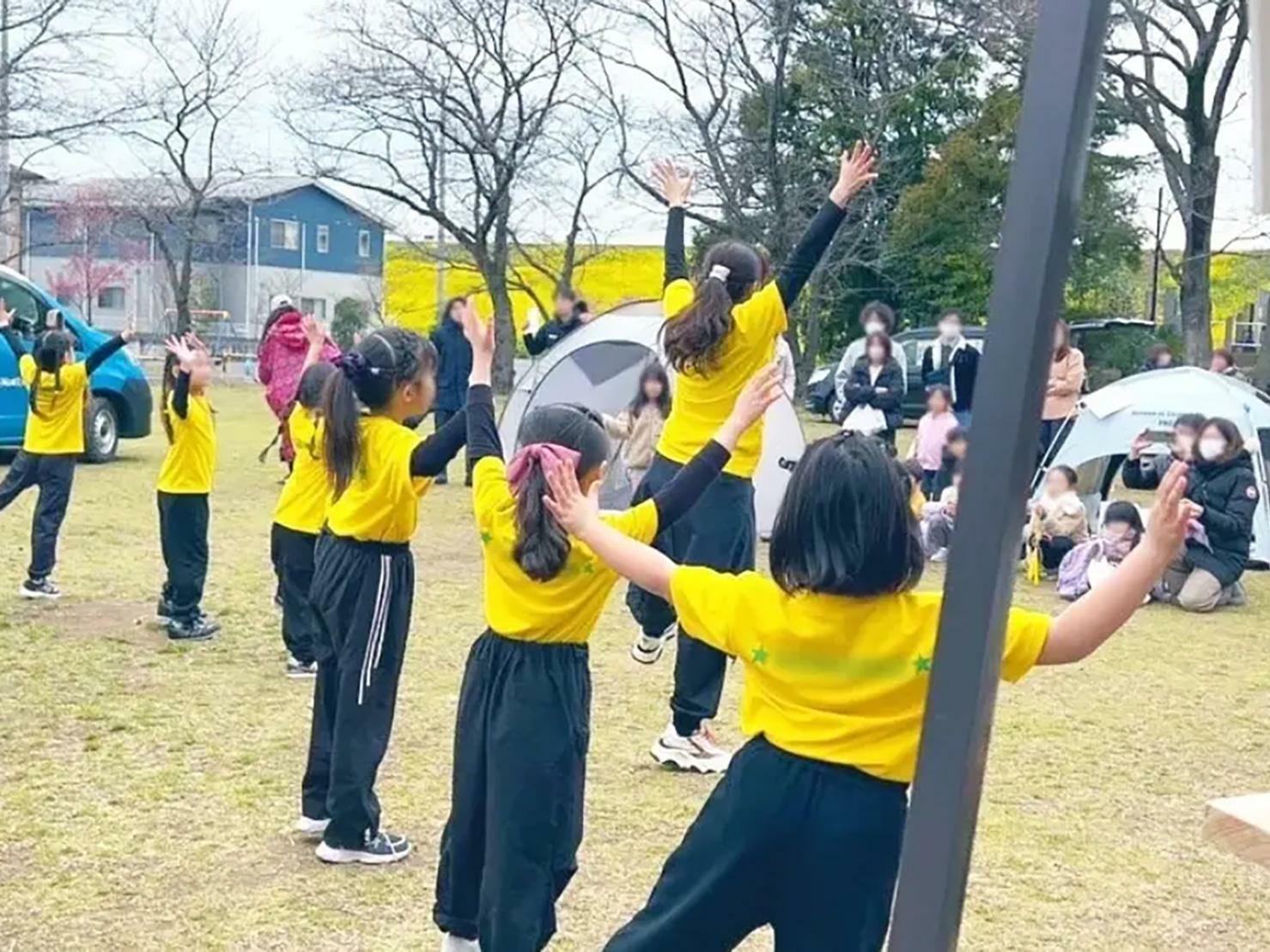 別イベントで披露された菜の花るんるん体操