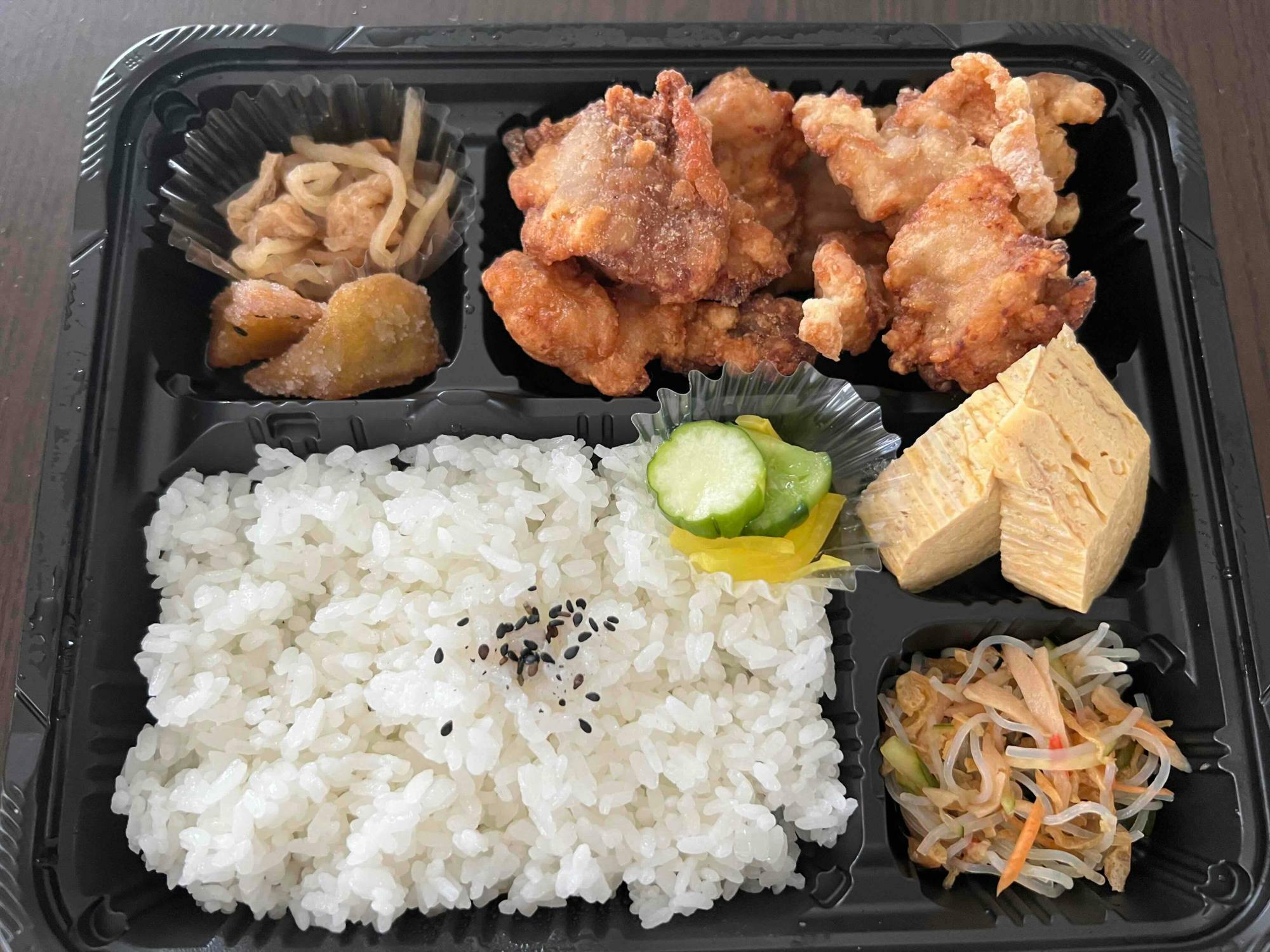 ※豚カラ弁当　9月中旬撮影