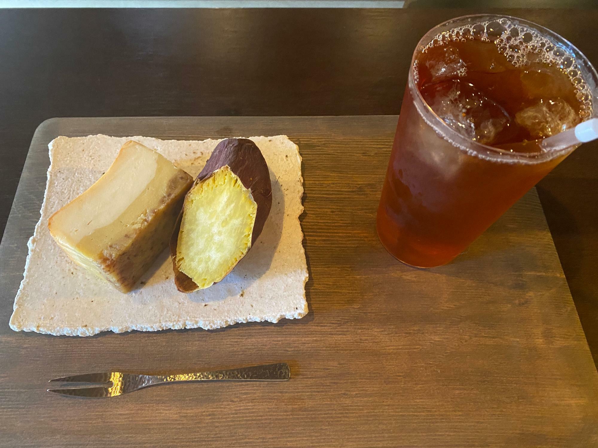 ▲焼き芋スイーツ＋焼き芋（ハーフサイズ）＋セットドリンク1650円