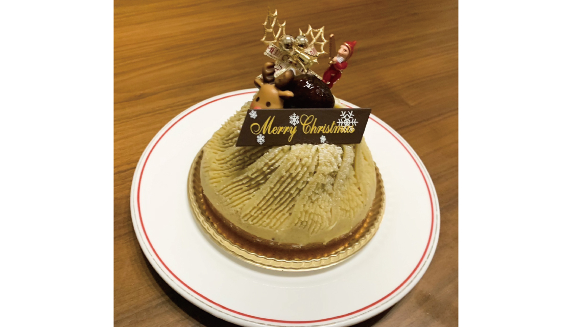 モンブランのクリスマスケーキ