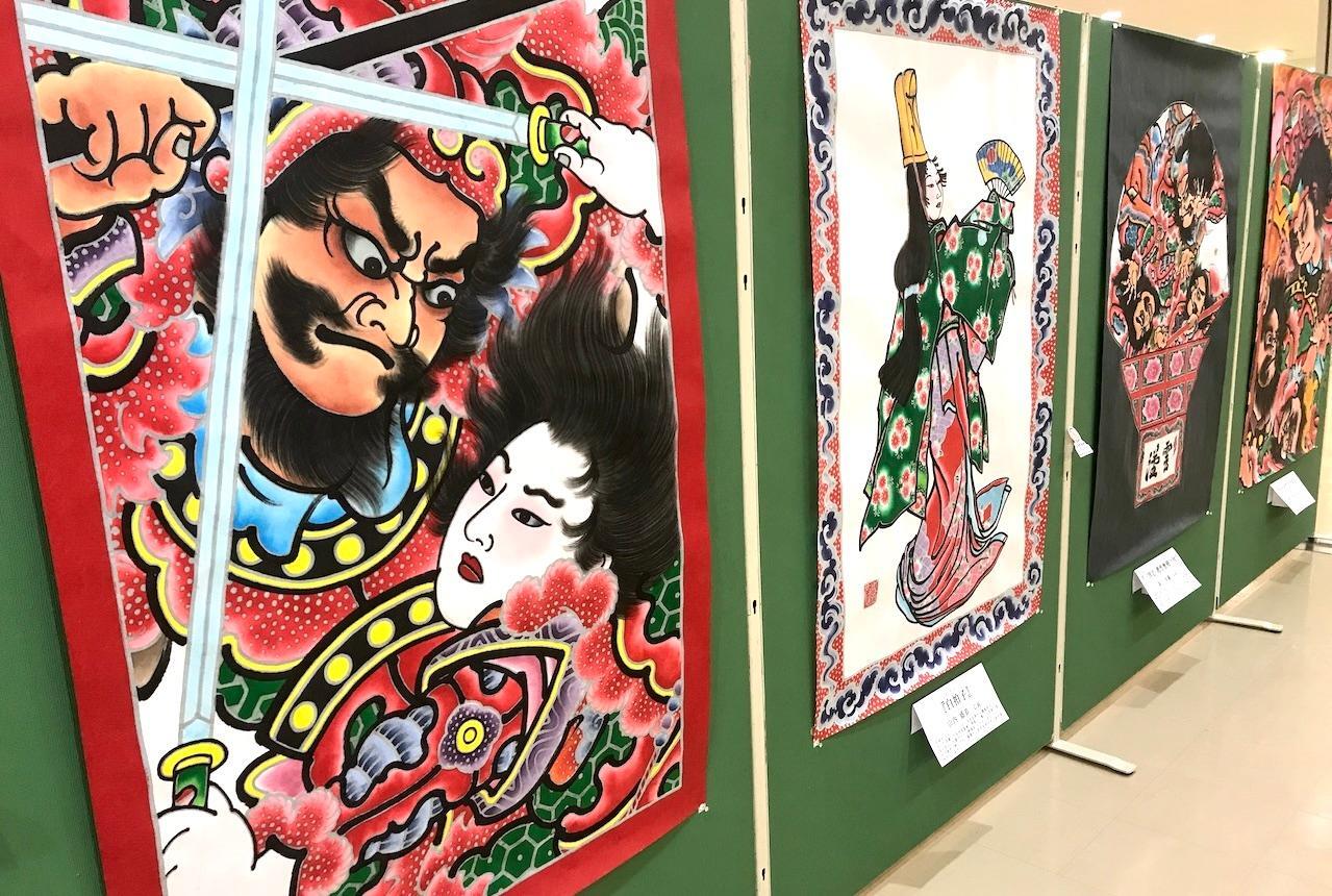 弘前市】弘前ヒロロで津軽のねぷた絵展が開催中。園児達の描いた、ひろ