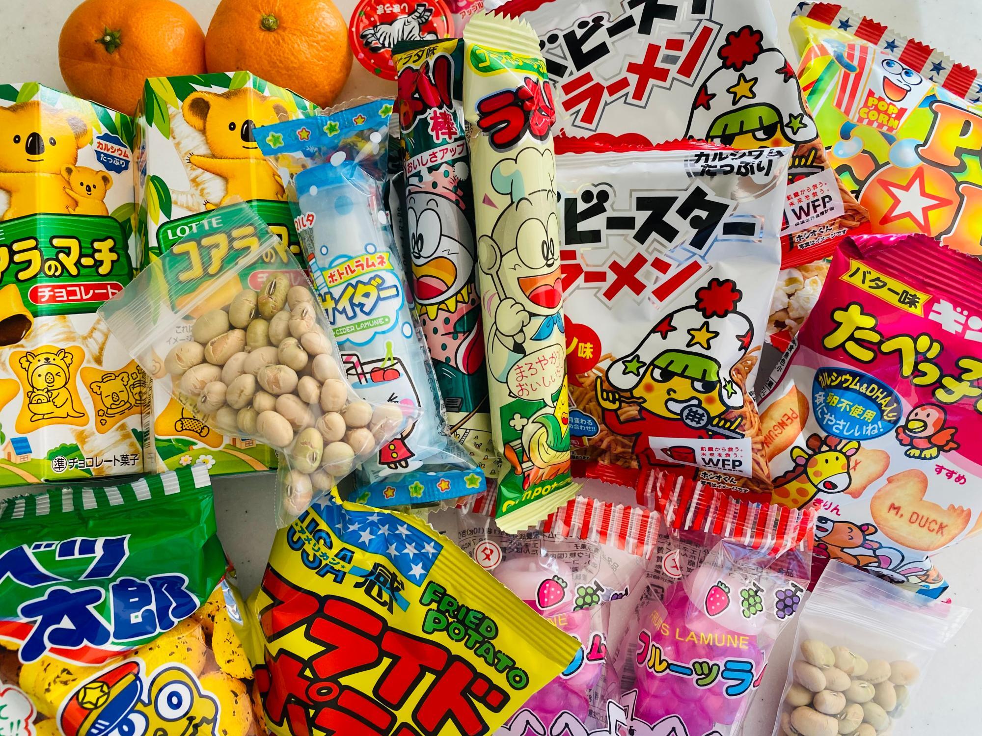 「節分祭」で授けていただいた福豆やお菓子