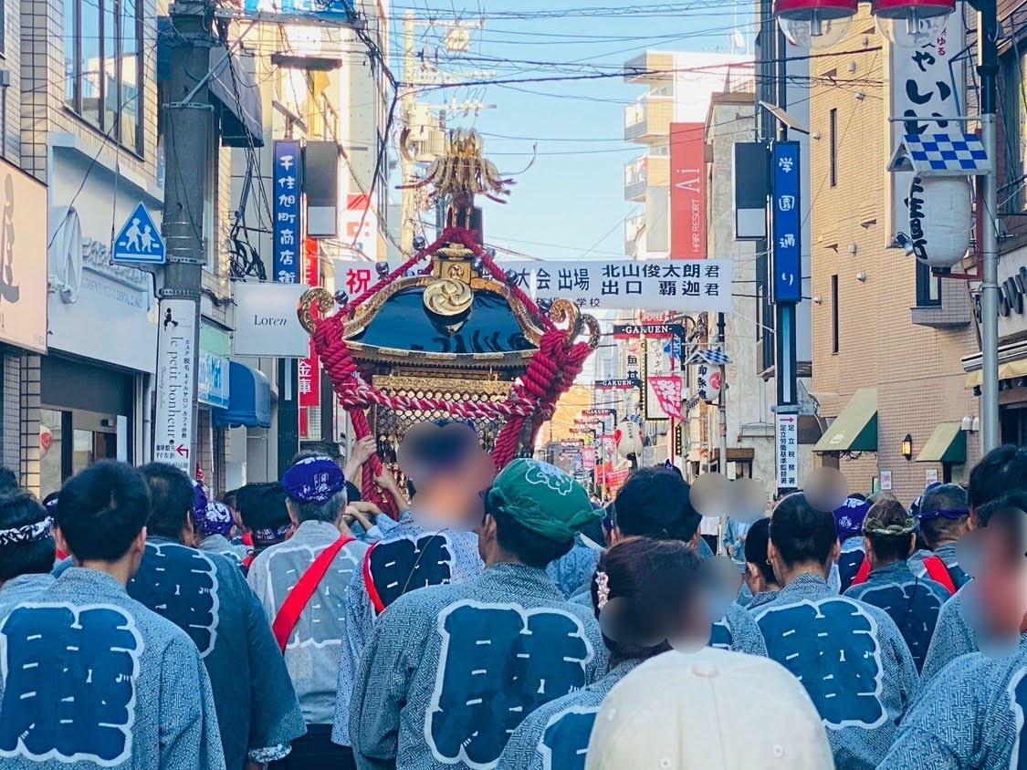 昨年（2023年）町内大神輿渡御の様子