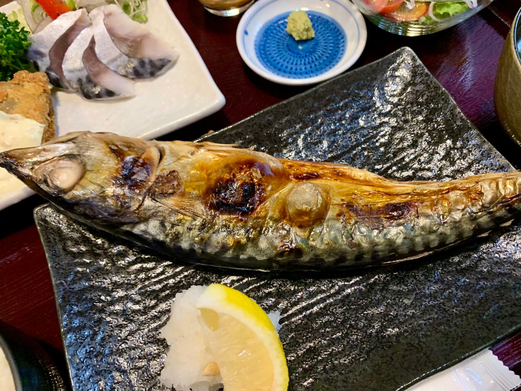 金華サバの焼き魚