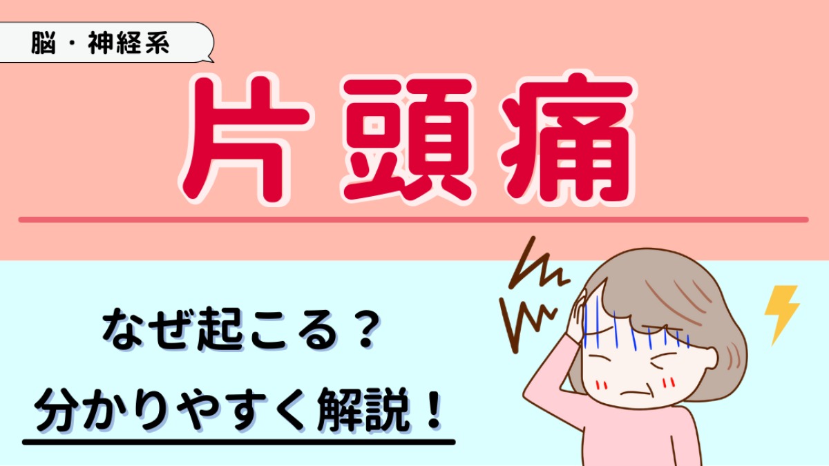 片頭痛】はなぜ起こる？-気になる特徴・前兆症状・悪化因子を分かり