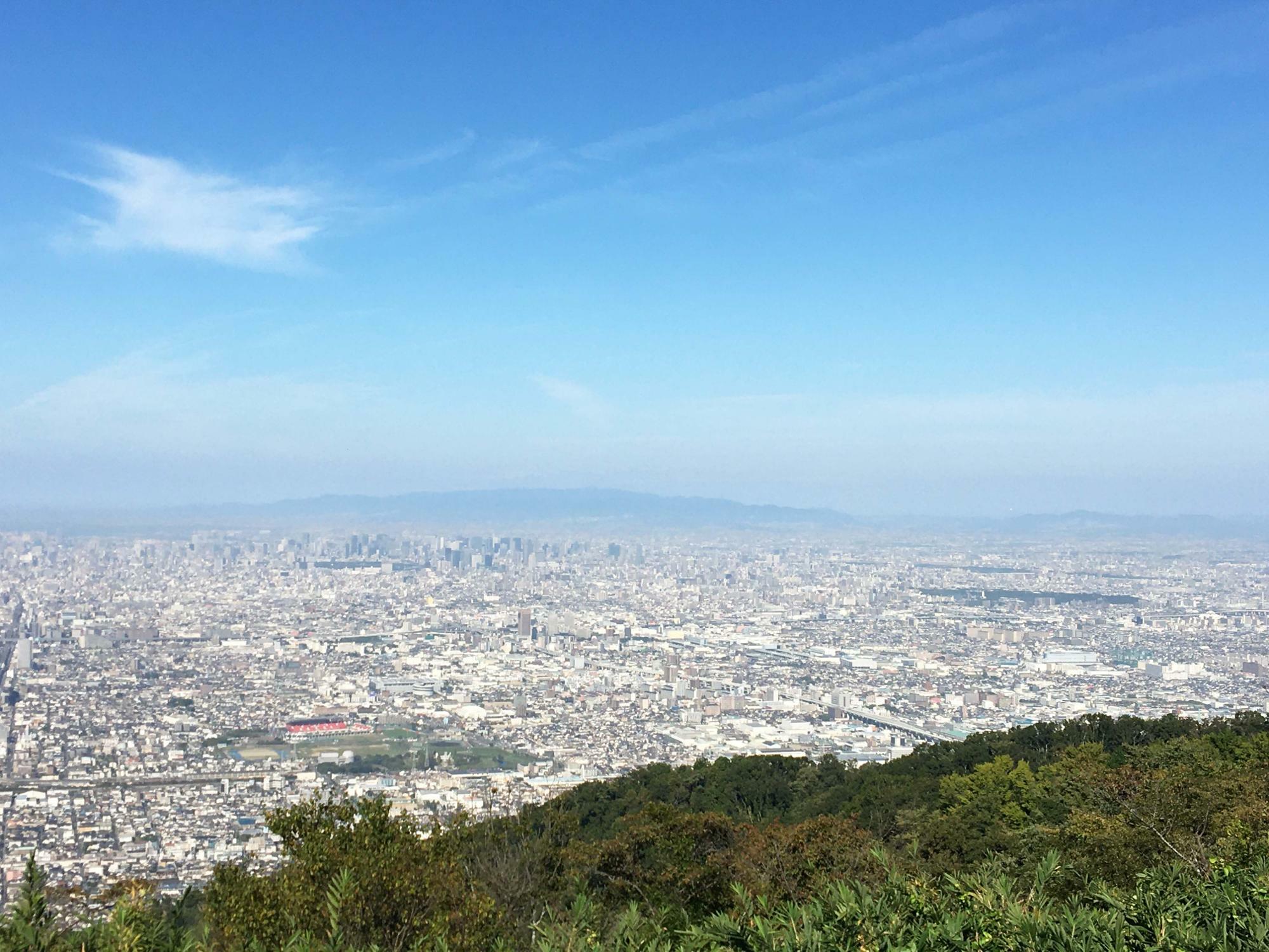 大坂北方面の眺め