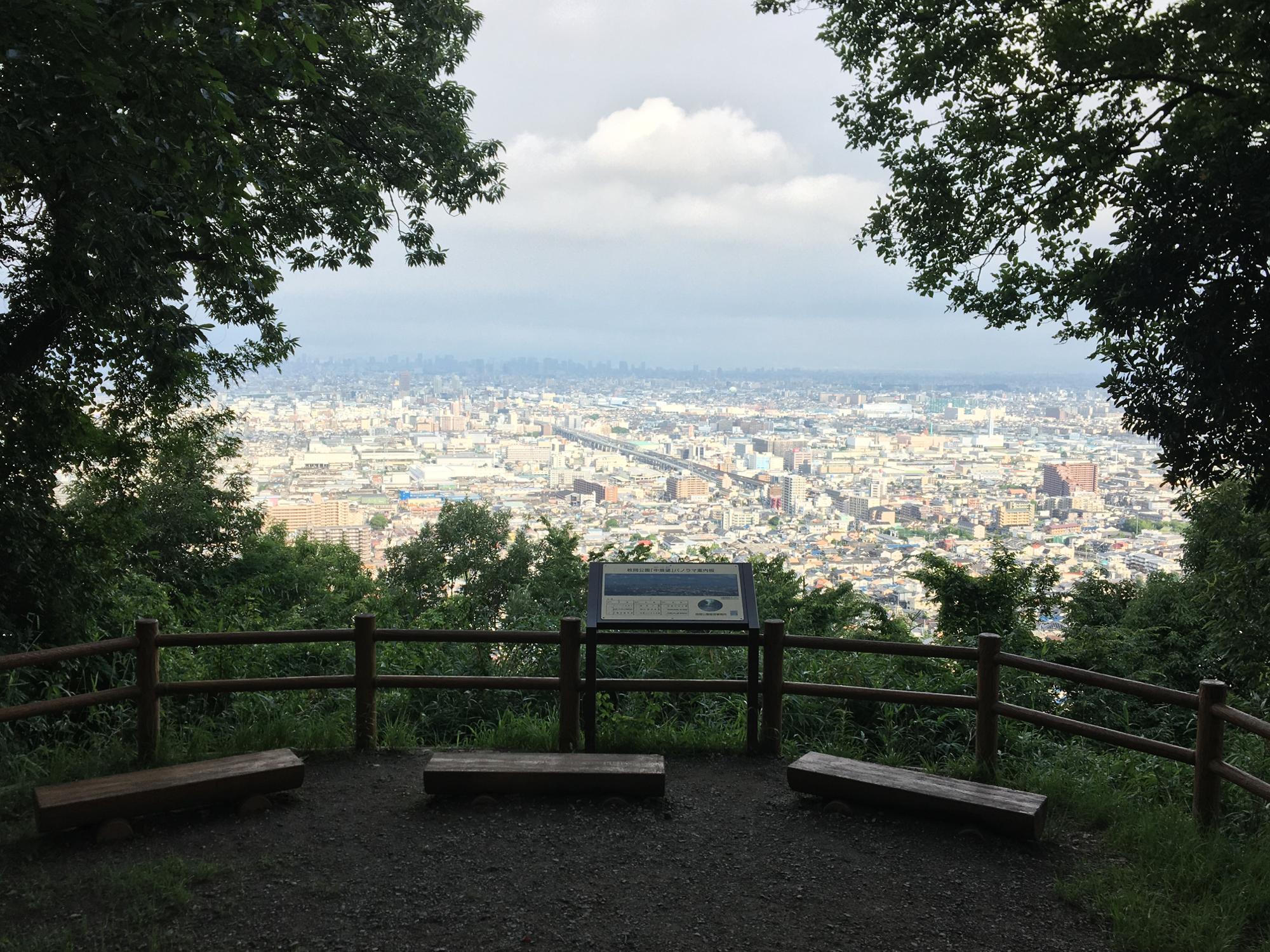 中展望からの眺め　日の出