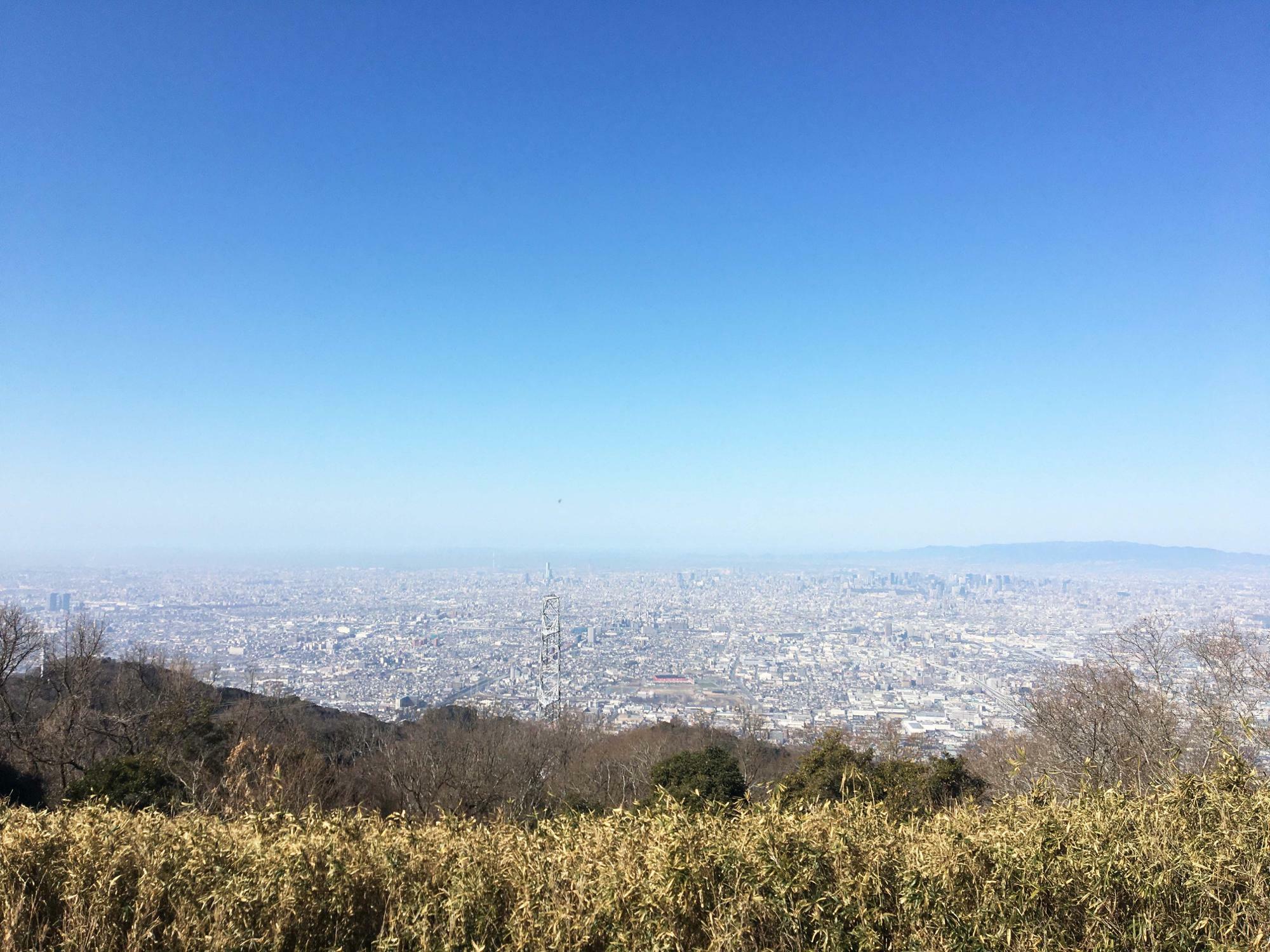 大阪平野の眺め