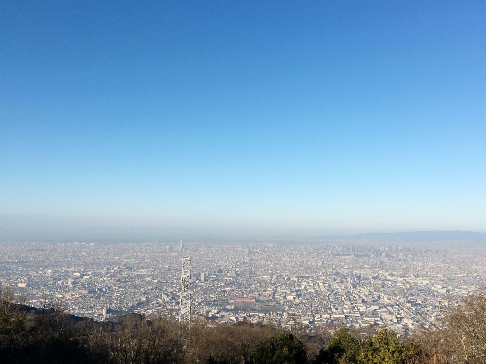パノラマ展望台　大阪平野の眺め