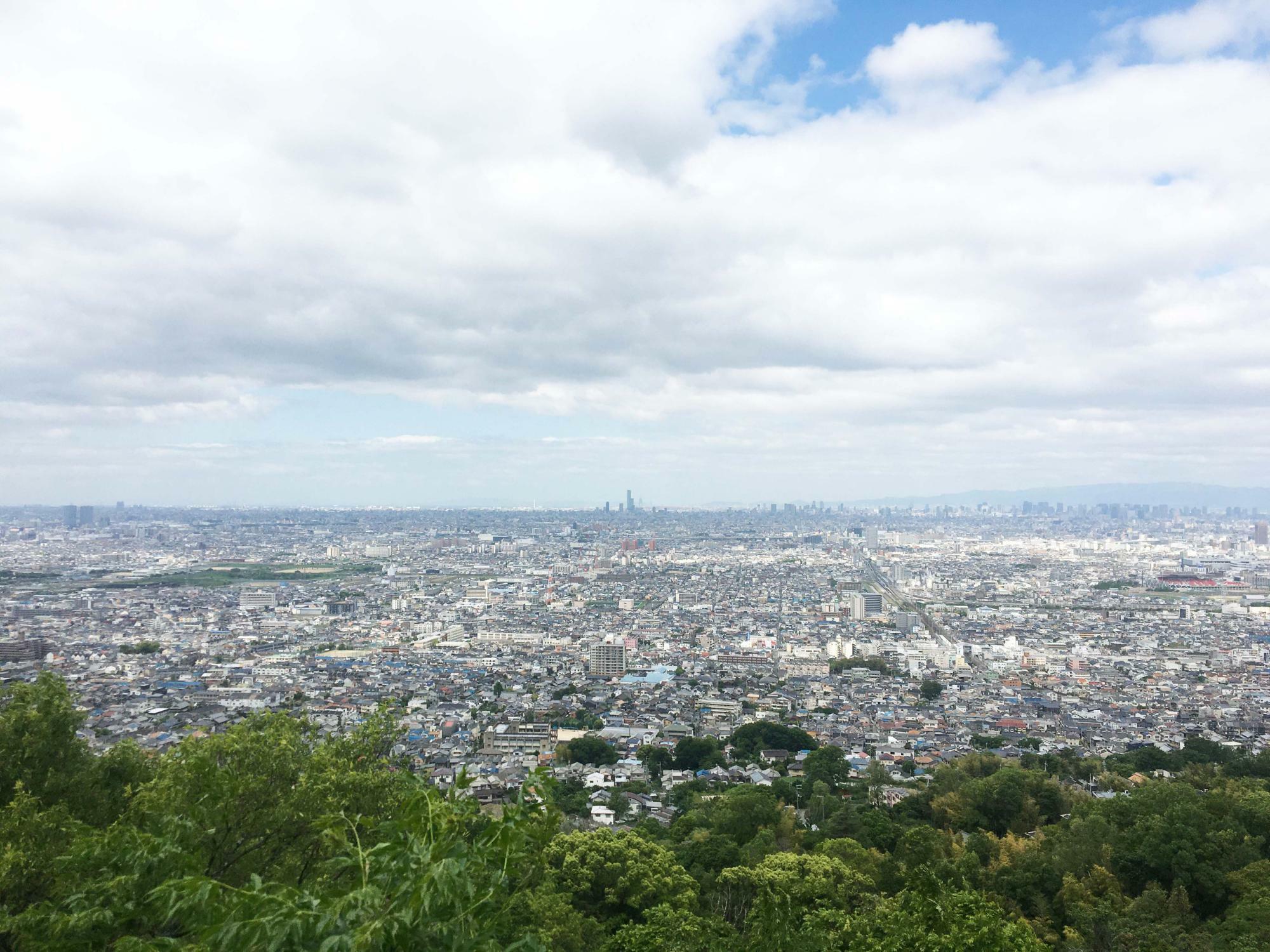 大阪平野の景色