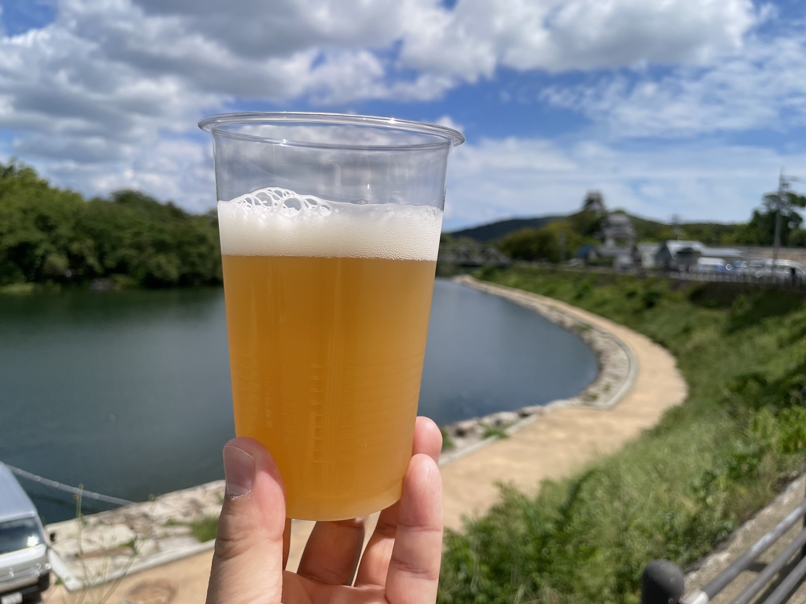 「Kawazu Brewing」の「Peach Boy Golden Ale」※他イベントでの画像