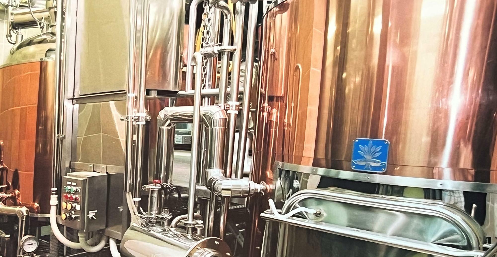 かつて見学したビールの醸造設備の一例２