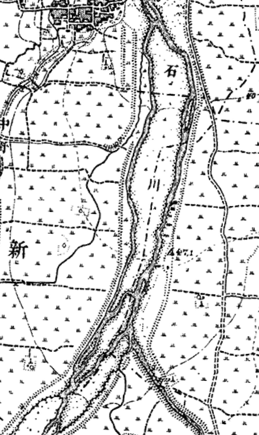 1900年ごろの古地図には石川になっている