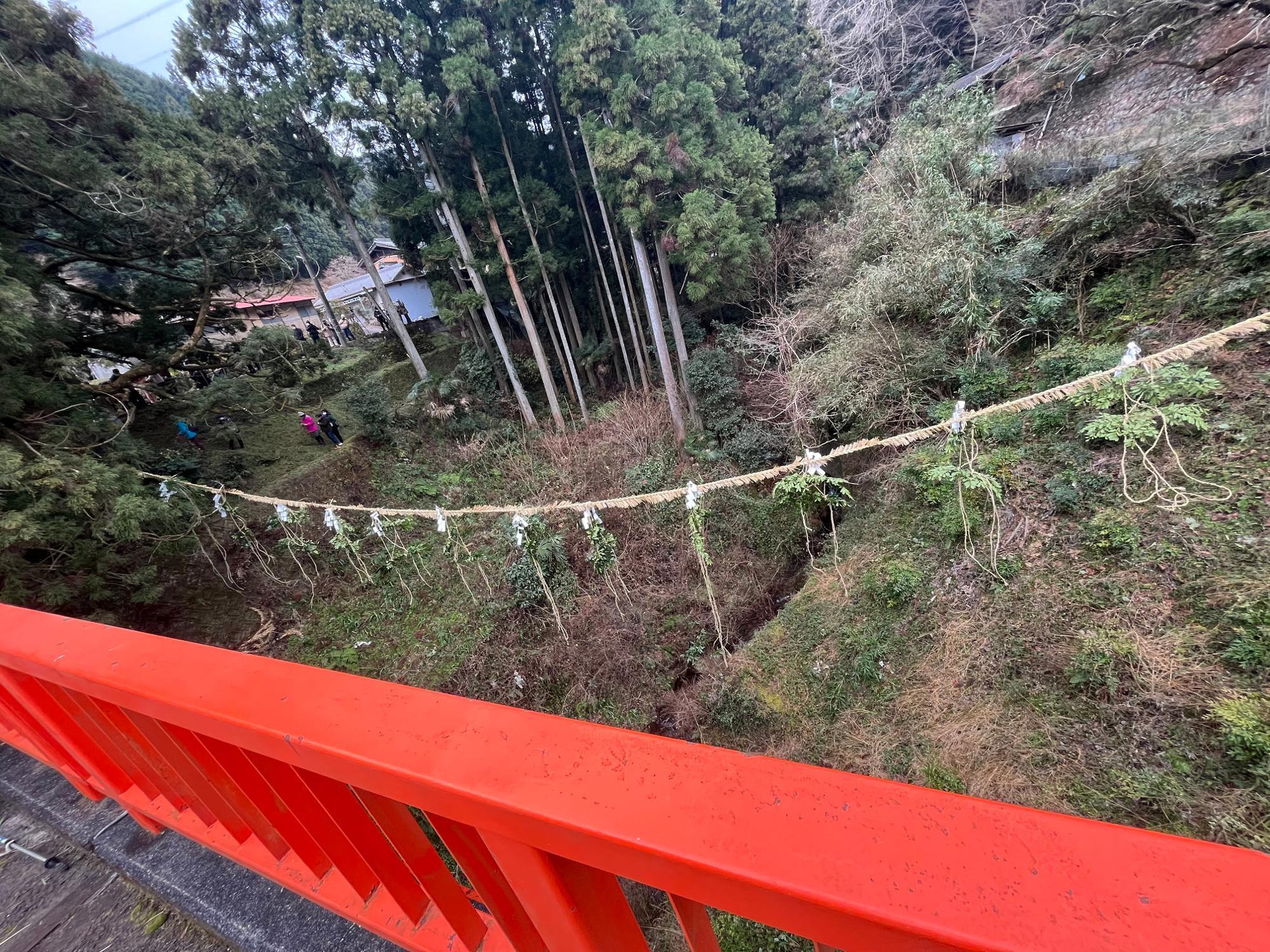 今年の縄かけ神事の縄