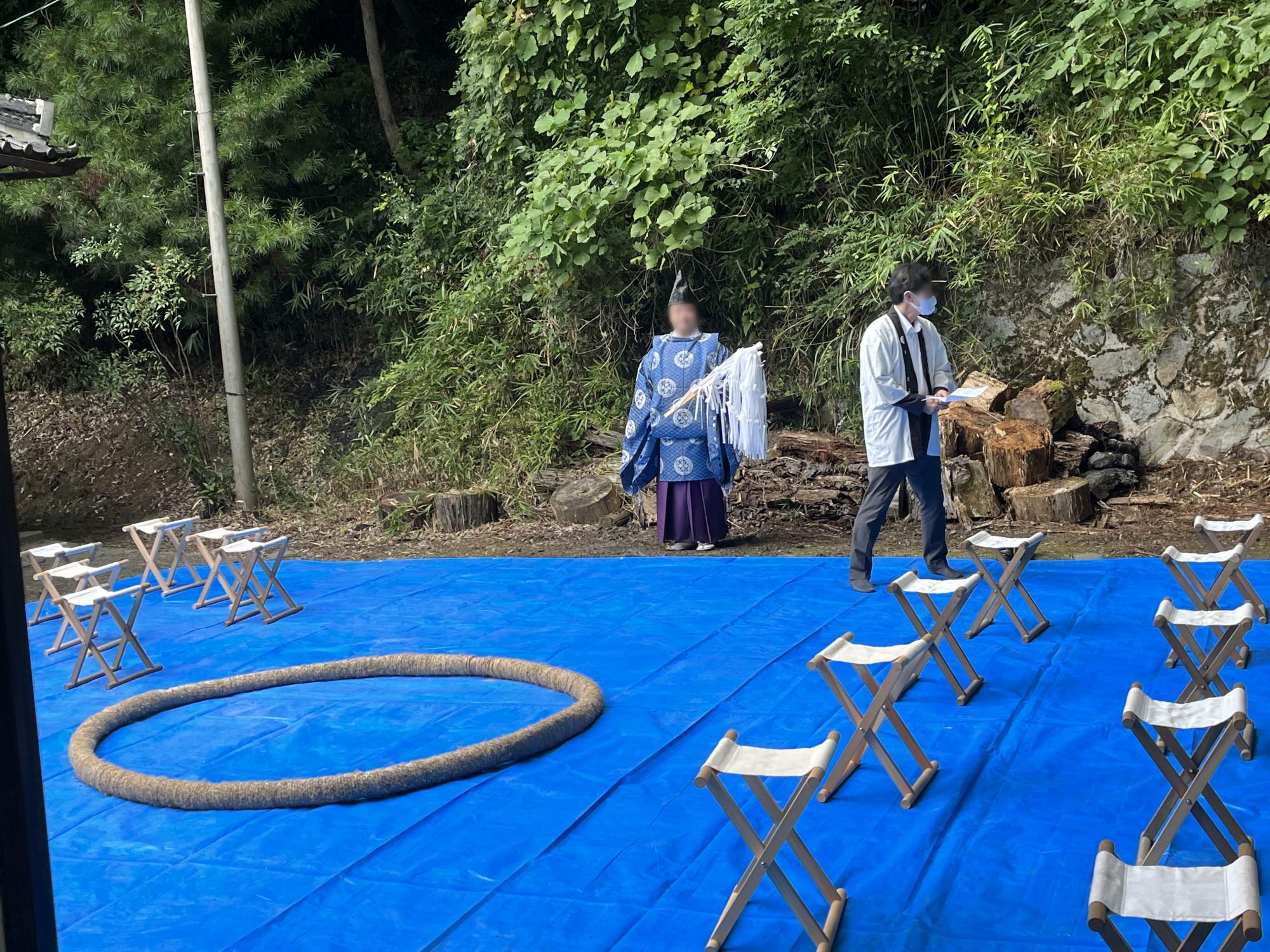 川上神社の稚児相撲